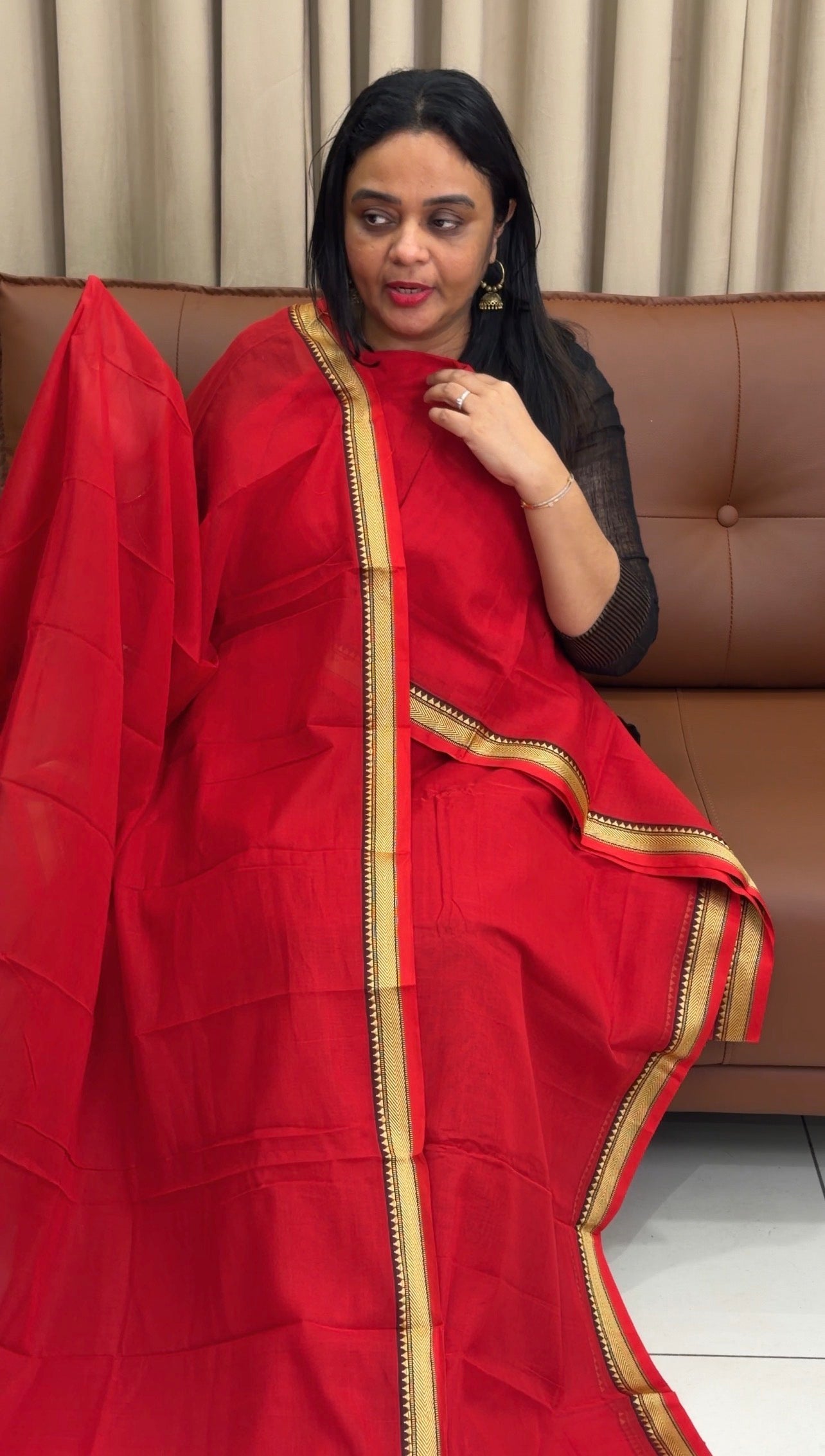 HANDLOOM COTTON UNSTITCHED SALWAR SUITS - IHA 34001