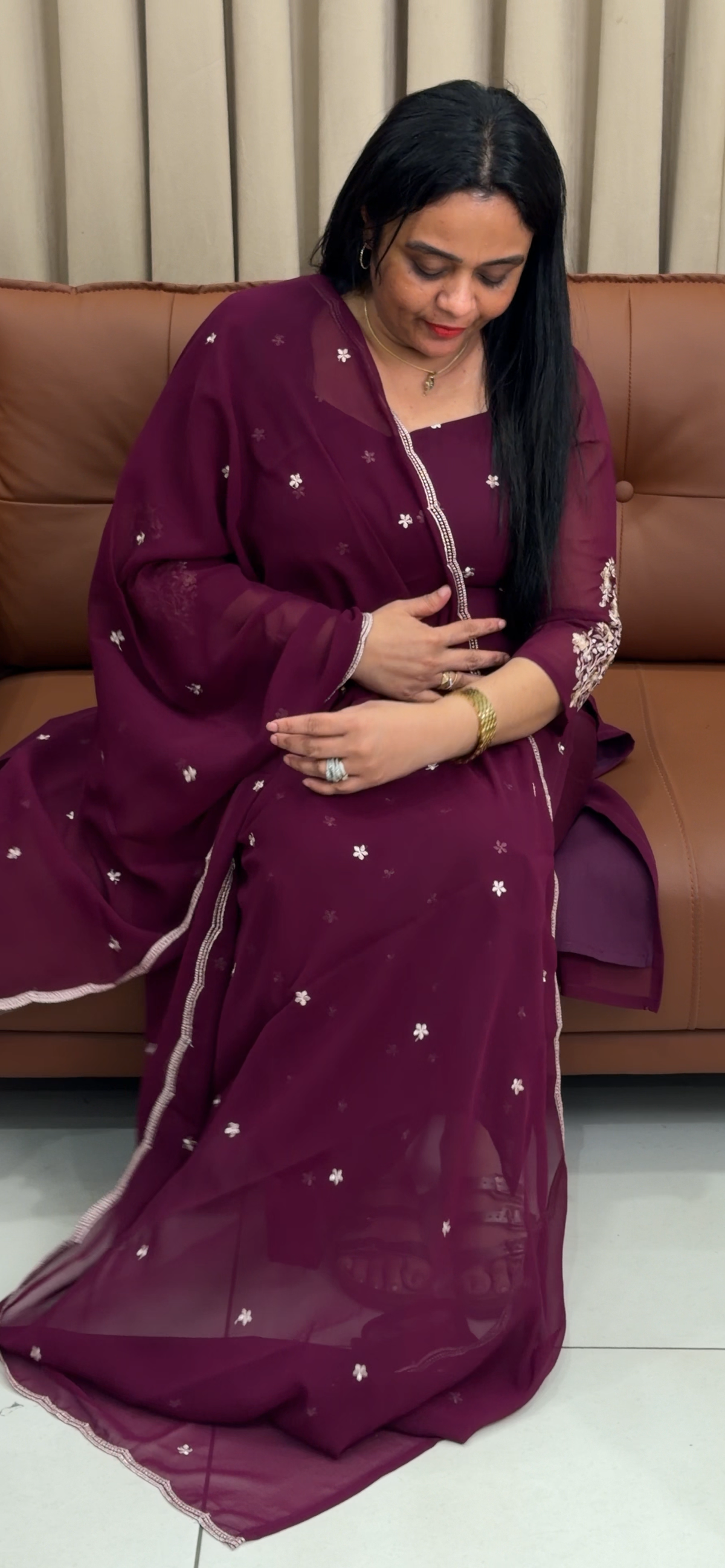 FAUX GEORGETTE UNSTITCHED SALWAR SUITS - IHA 35797