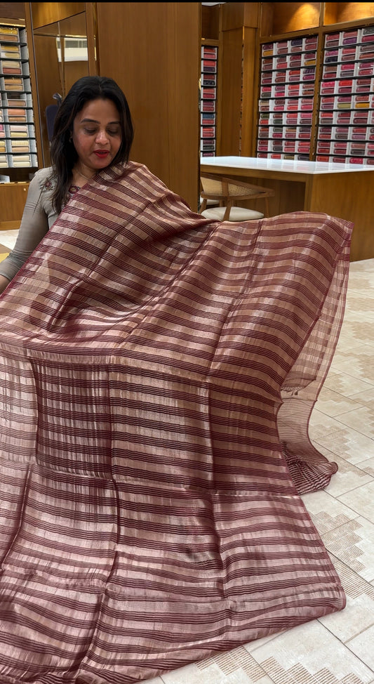 TISSUE BANARASI SAREES - IHA 25816
