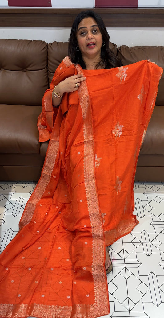 BANARASI UNSTITCHED SALWAR SUITS - IHA 26686
