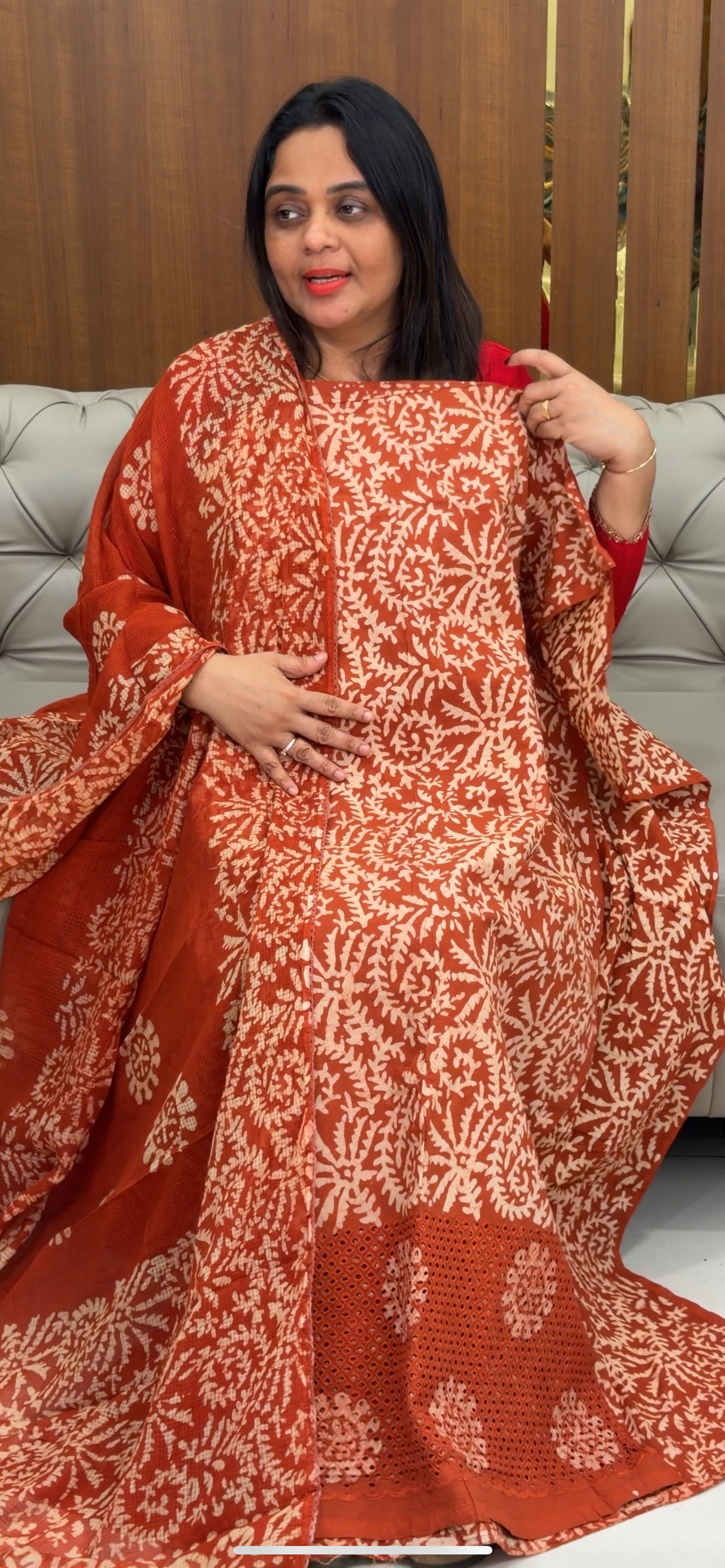 COTTON UNSTITCHED SALWAR SUITS - IHA 29800