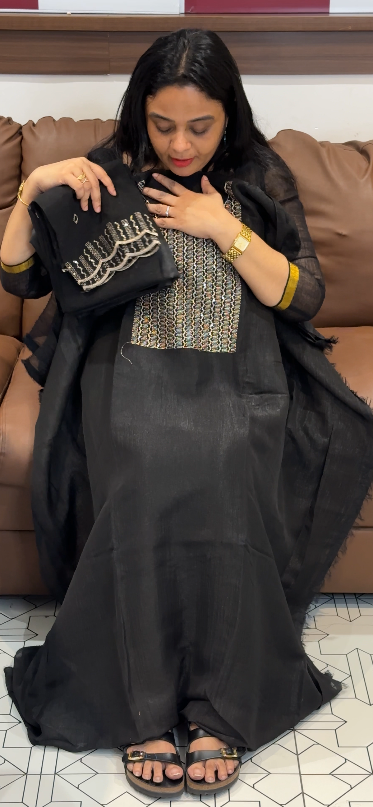 OFFER SALES UNSTITCHED SALWAR SUITS  - IHA 35654