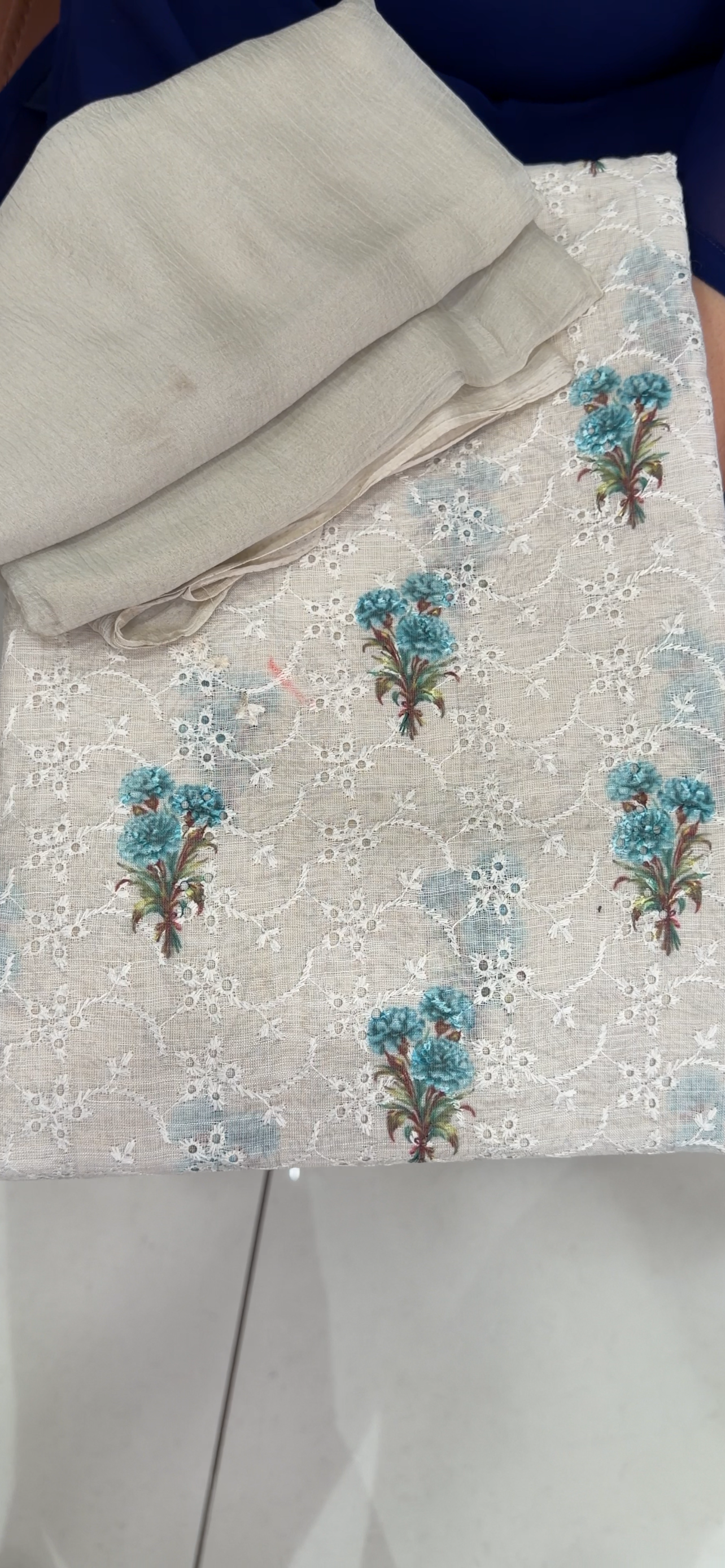 MUL CHANDERI UNSTITCHED SALWAR SUITS - IHA 33649