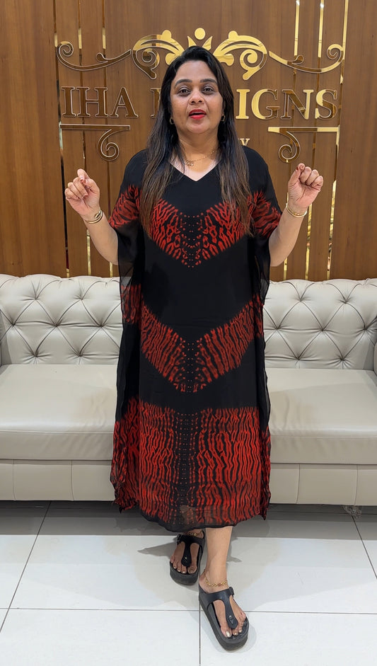 VISCOSE GEEORGETTE KAFTAN - IHA 24986