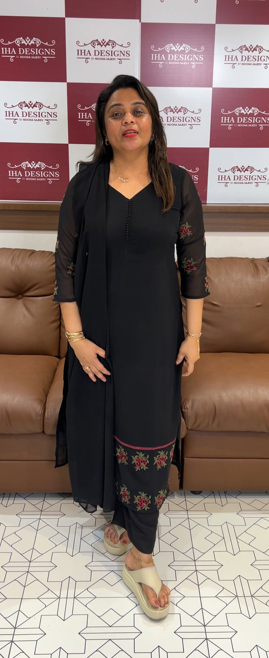 IHA'S IN-HOUSE DESIGNER TOP,.BOTTOM AND DUPATTA  - IHA 24804