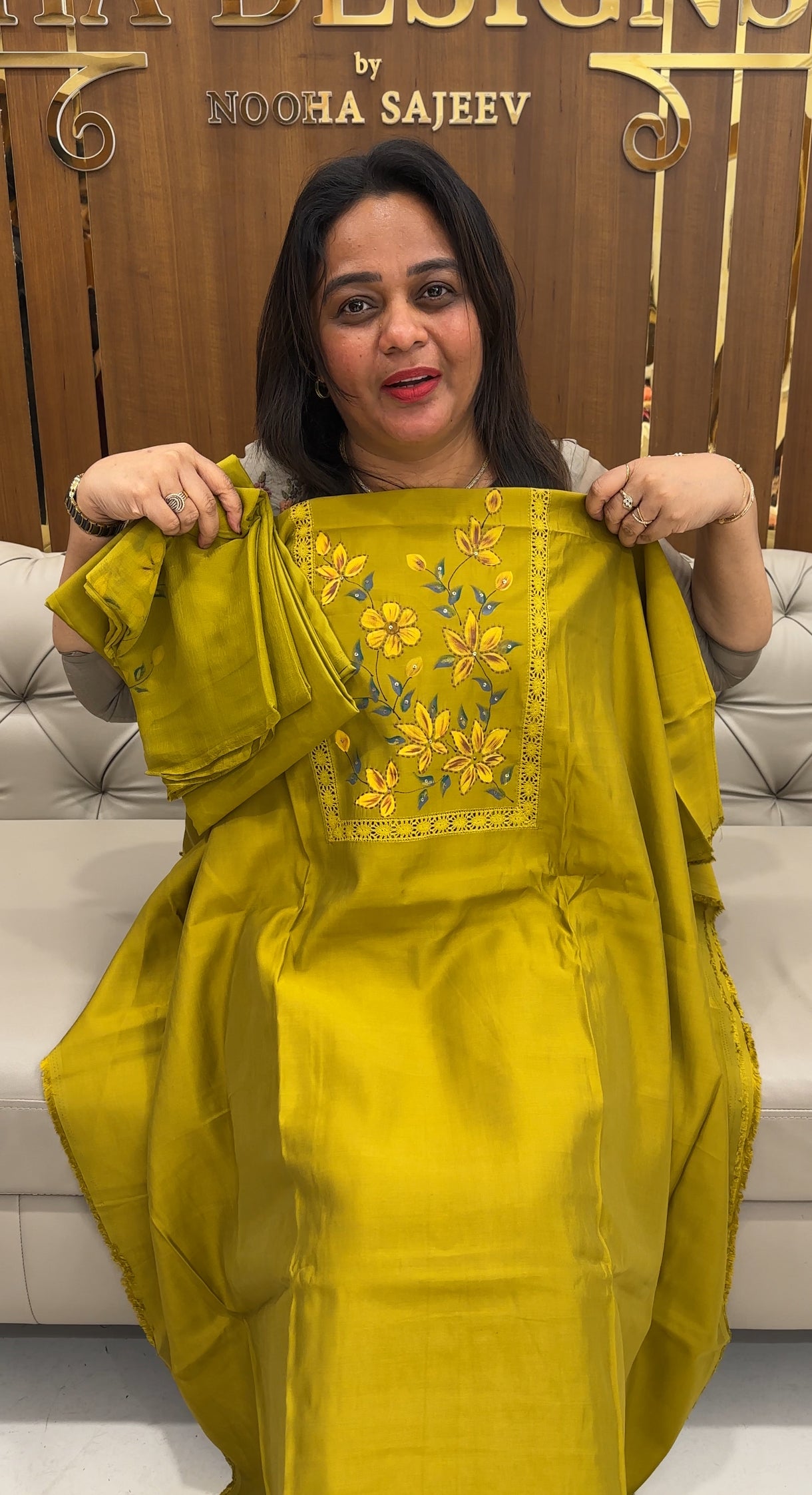 MODAL CHANDERI UNSTITCHED SALWAR SUITS - IHA 25842