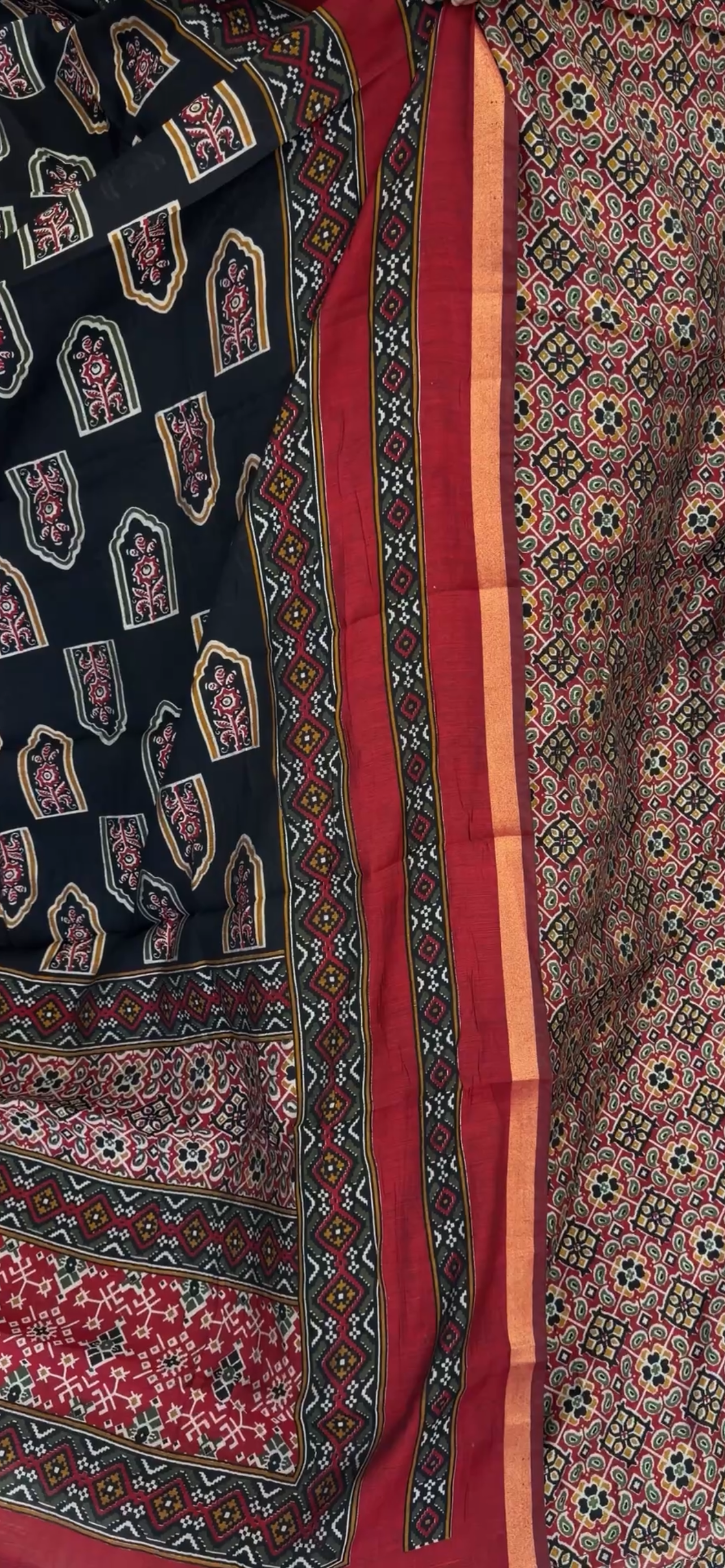 MODAL CHANDERI UNSTITCHED SALWAR SUITS - IHA 33277