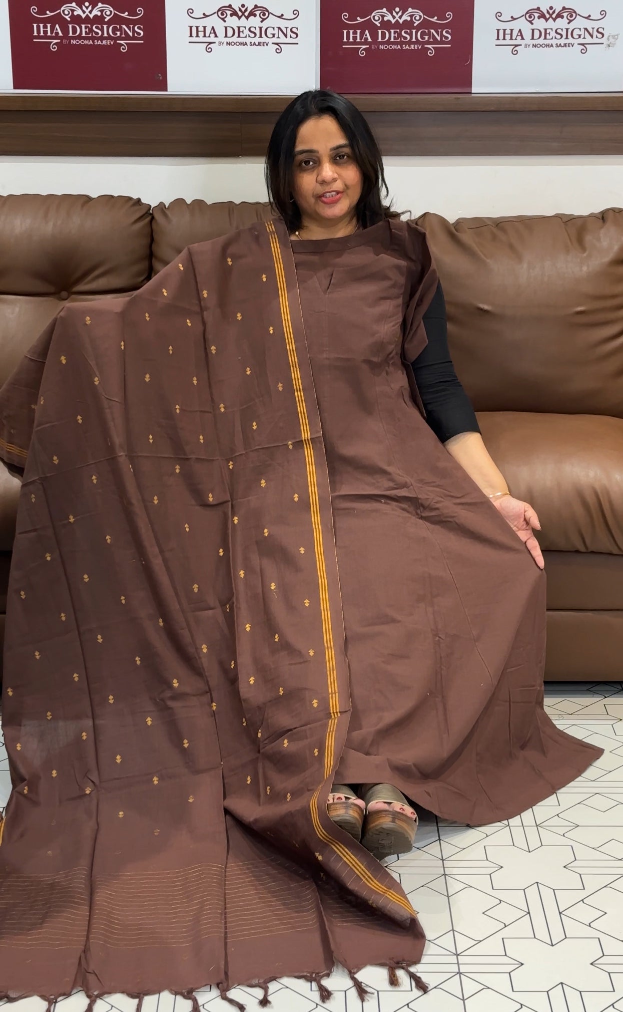 IHA'S IN-HOUSE TOP, BOTTOM AND DUPATTA - IHA 27265