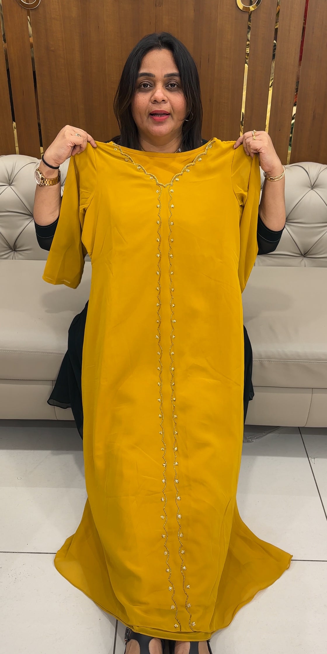 IHA'S IN-HOUSE GEORGETTE ALINE TOPS - IHA 28295