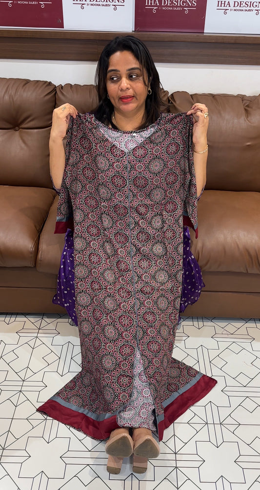 AJRAKH PRINTED RAYON TOPS - IHA 25452