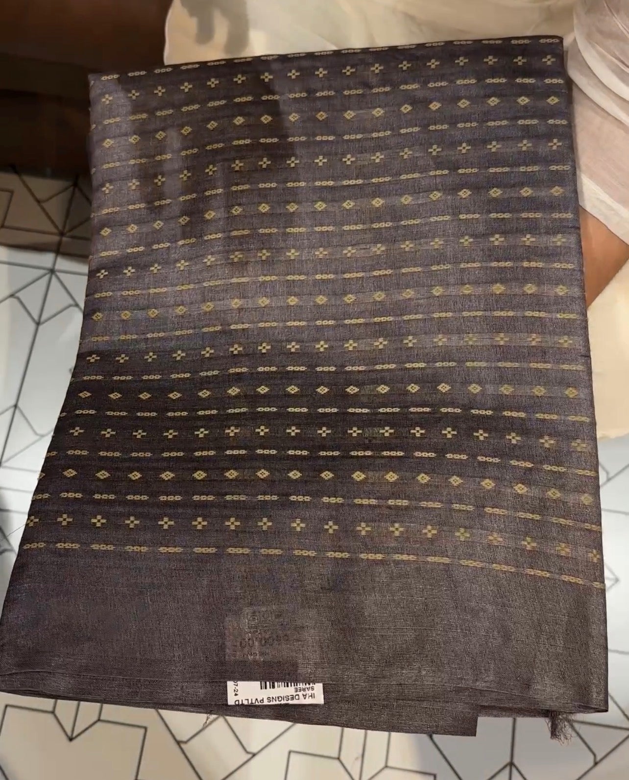 HANDLOOM TUSSUR SILK SAREES - IHA 31571