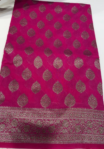 SEMI BANARASI SAREES - IHA 17584