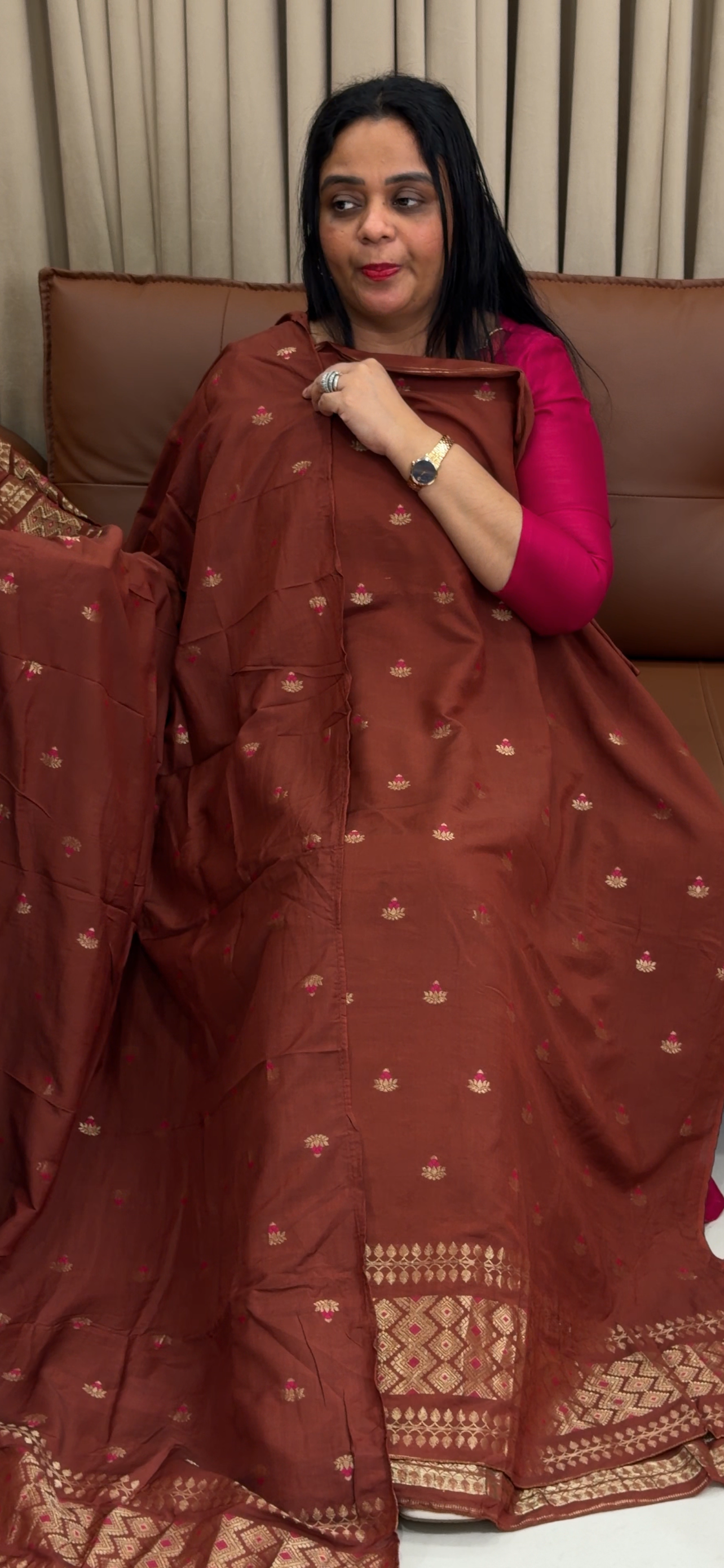 BANARASI UNSTITCHED SALWAR SUITS - IHA 34644