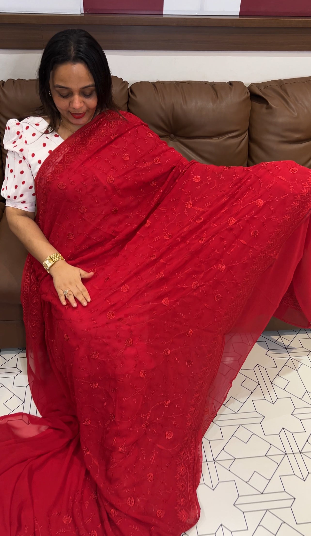 CHIKANKARI SAREES - IHA 19255