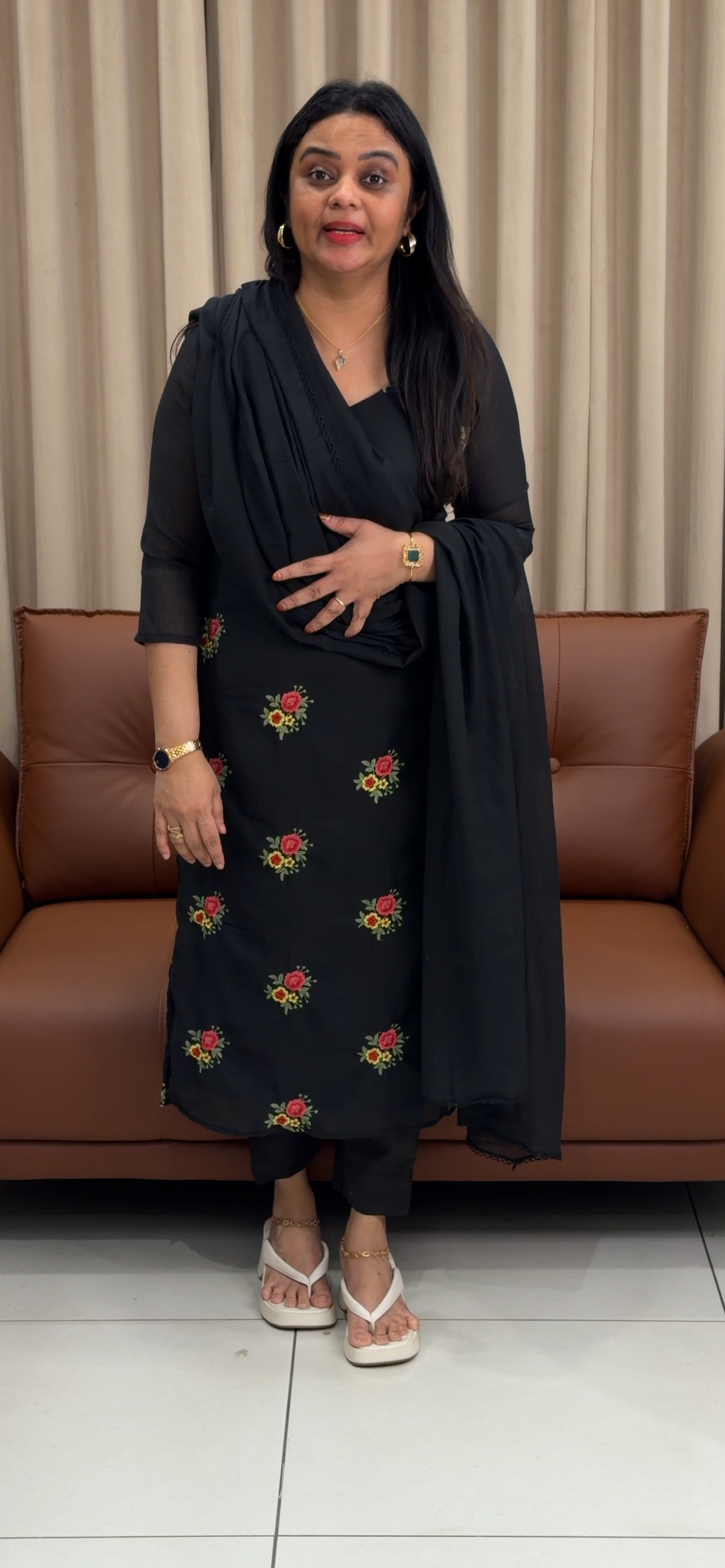 MUL CRUSHED UNSTITCHED SALWAR SUITS - IHA 33511