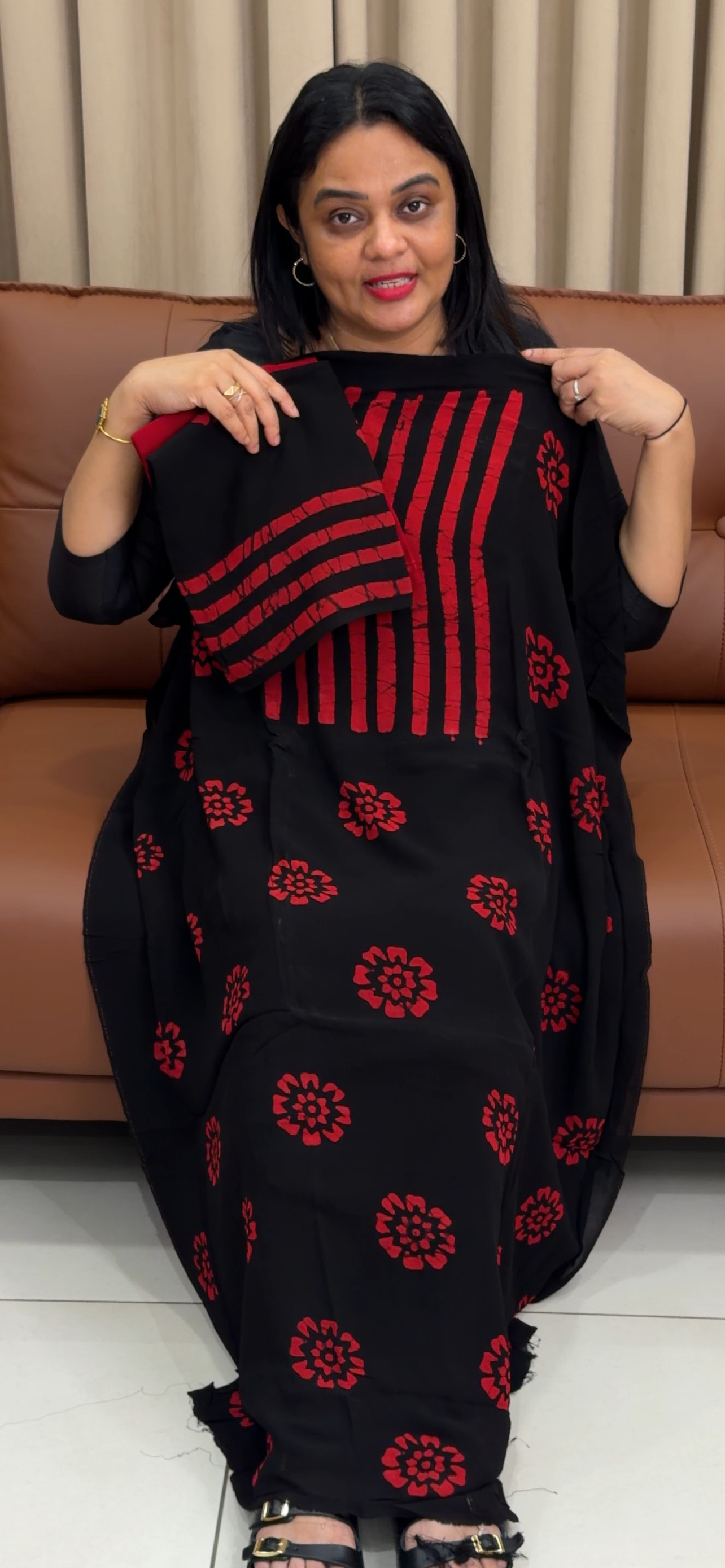 VISCOSE GEORGETTE UNSTITCHED SALWAR SUITS - IHA 34210
