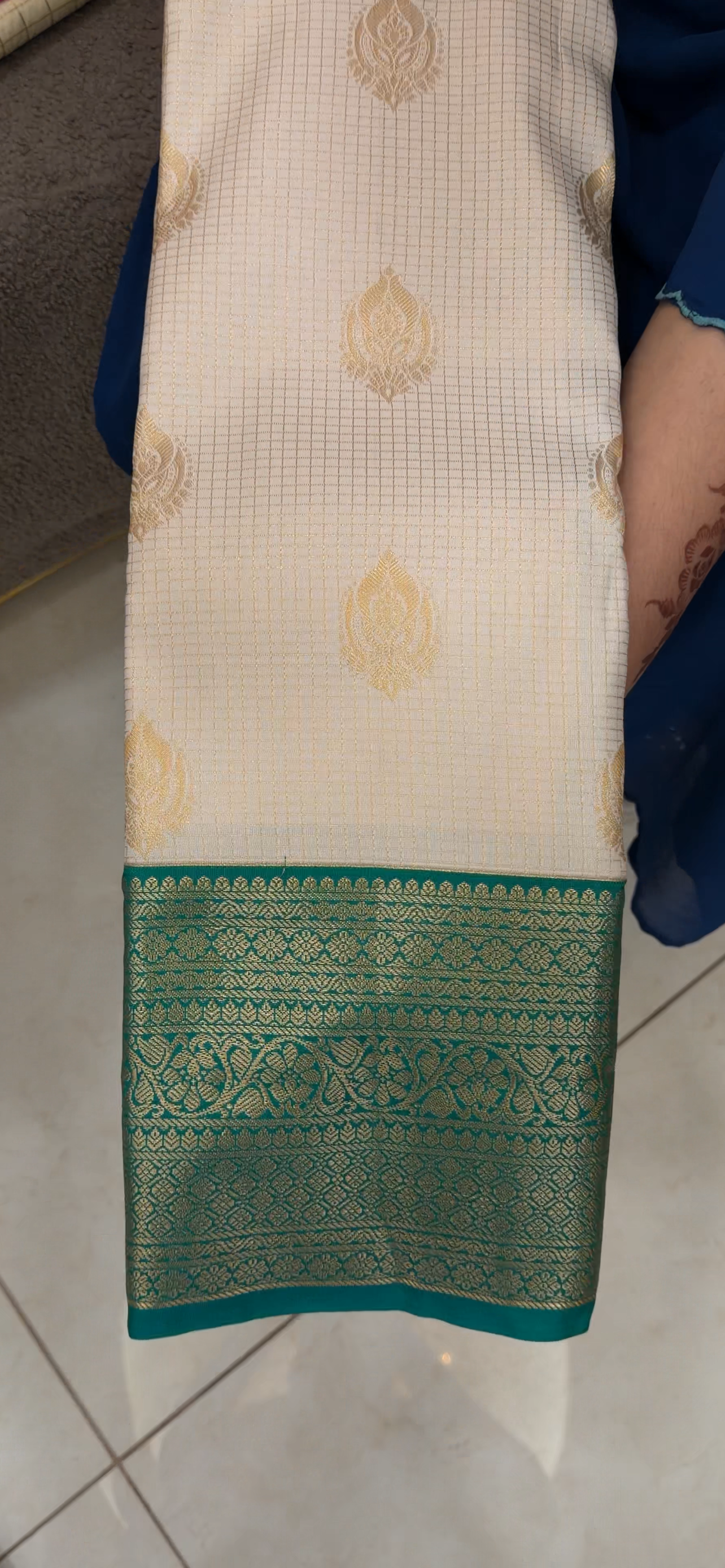 SEMI KANCHIPURAM SAREES -  IHA 33084