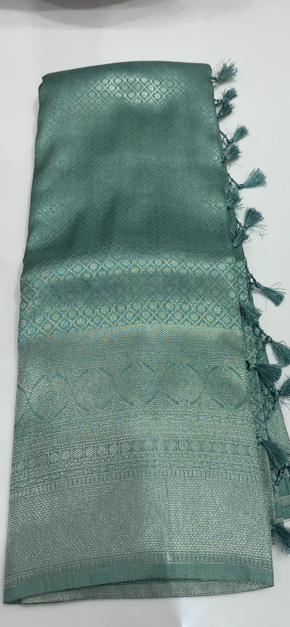 SEMI BROCADE SAREES - IHA 35491