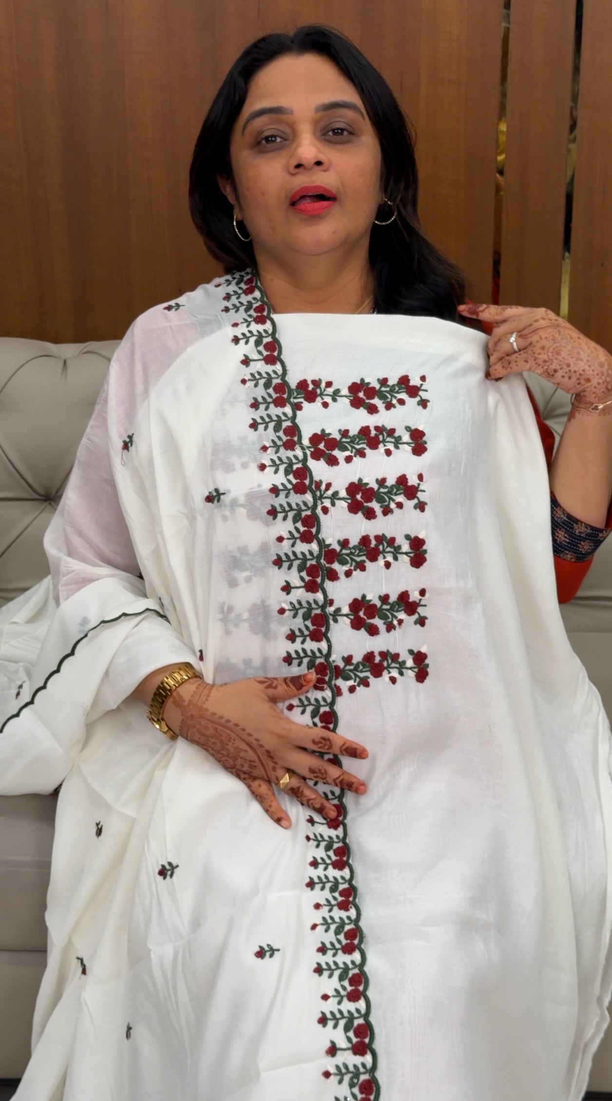 MALAI CHANDERI UNSTITCHED SALWAR SUITS - IHA 30086