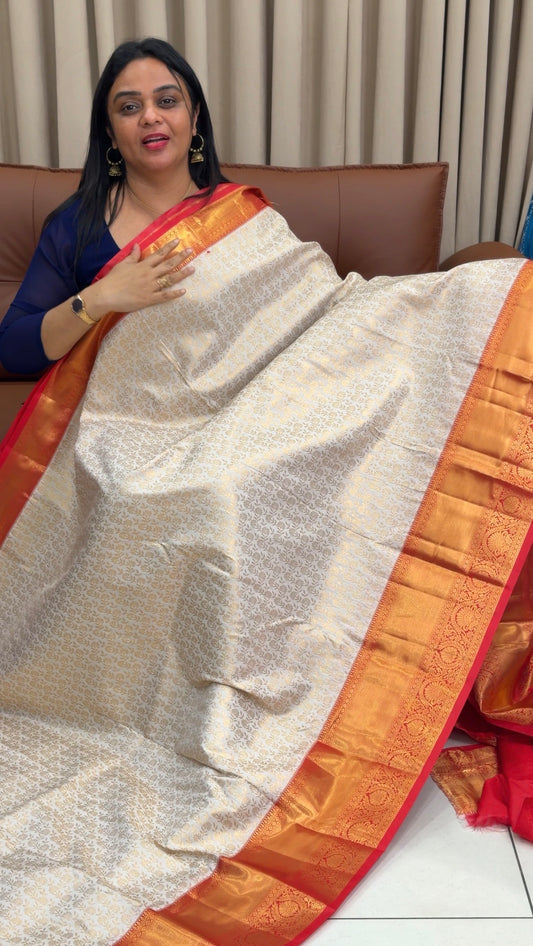 SEMI KANCHIPURAM SILK SAREES - IHA 33628