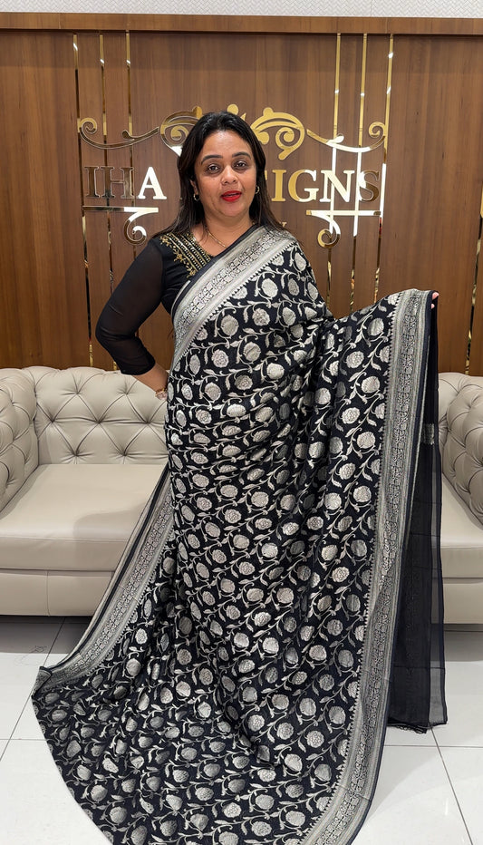 DESIGNER BANARASI SAREES - IHA 24318