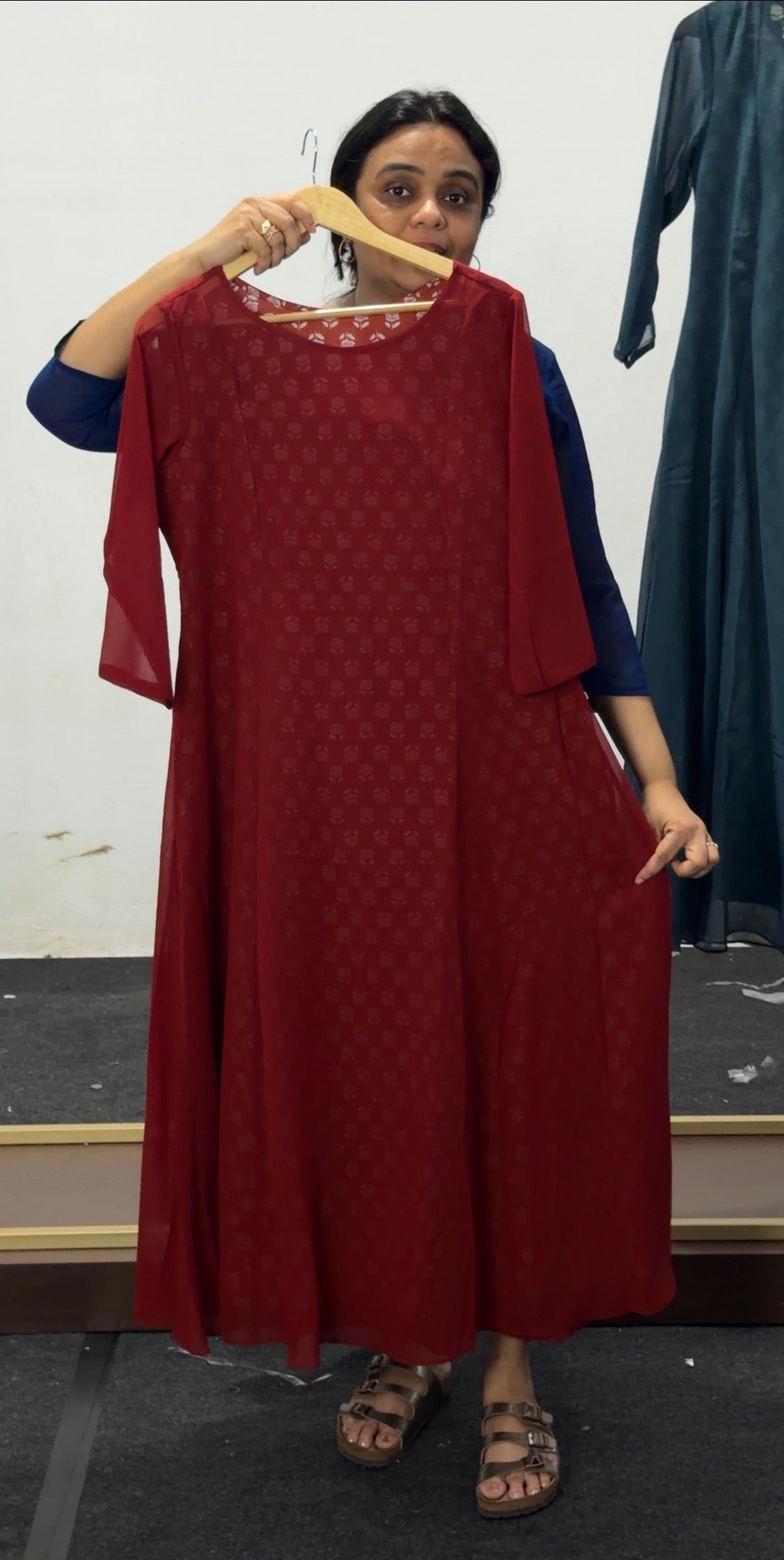IHA'S IN-HOUSE COTTON PRINTED TOP AND INNER - IHA 36056