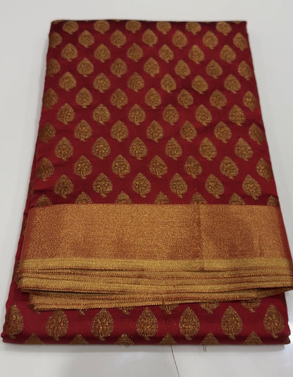 SEMI BANARASI SAREES - IHA 17212