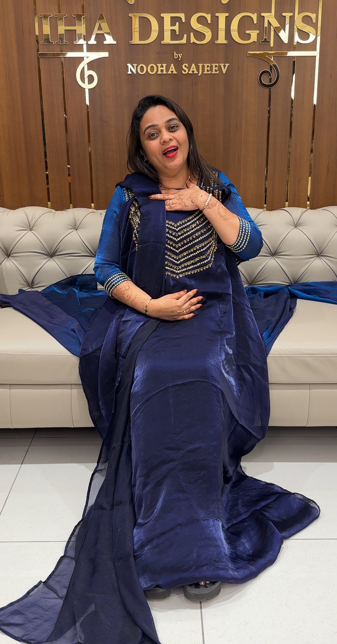 IHA'S IN-HOUSE VELVET ORGANZA UNSTITCHED SALWAR SUITS - IHA 23853