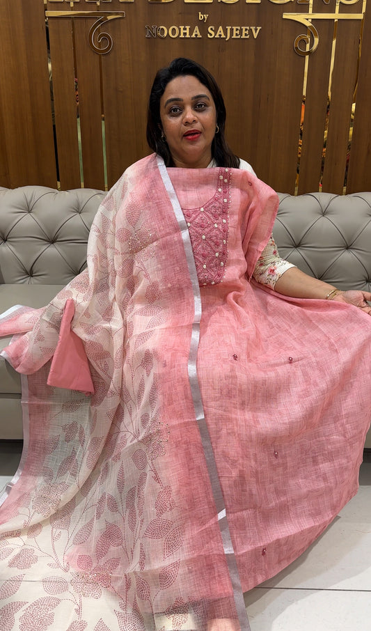 SILKY KOTA UNSTITCHED SALWAR SUITS - IHA 25075