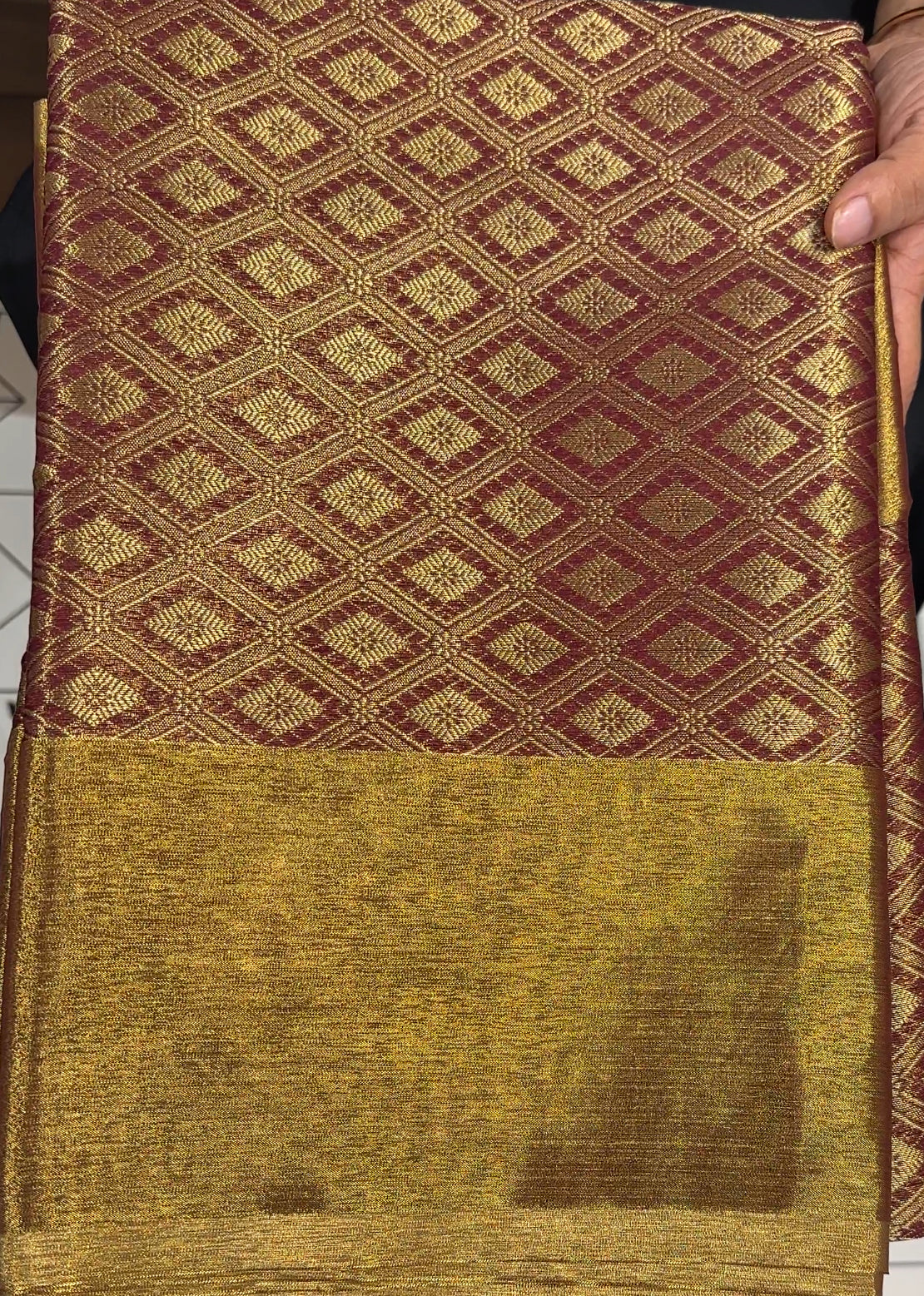 SEMI KATAN SAREE - IHA 17873