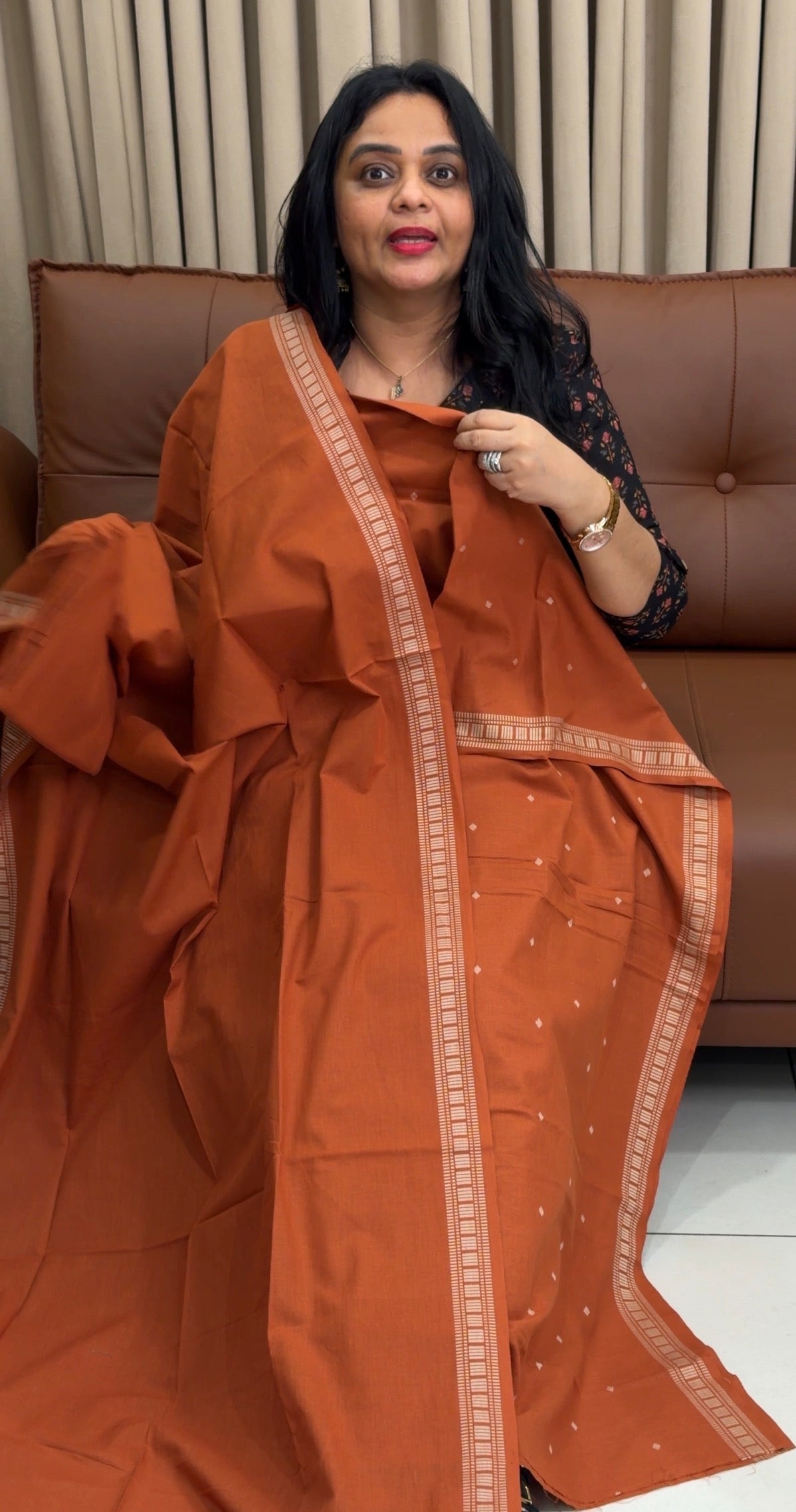 HANDLOOM COTTON UNSTITCHED SALWAR SUITS - IHA 34549