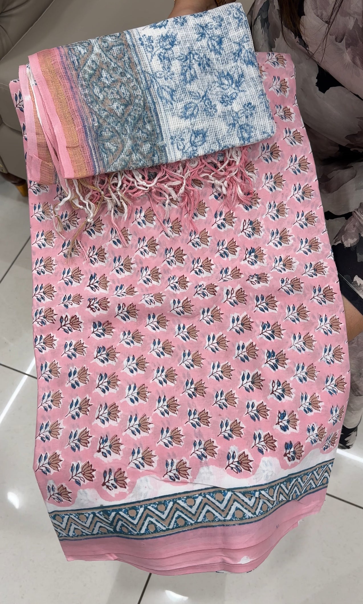 PRINTED COTTON UNSTITCHED SALWAR SUITS - IHA 28645