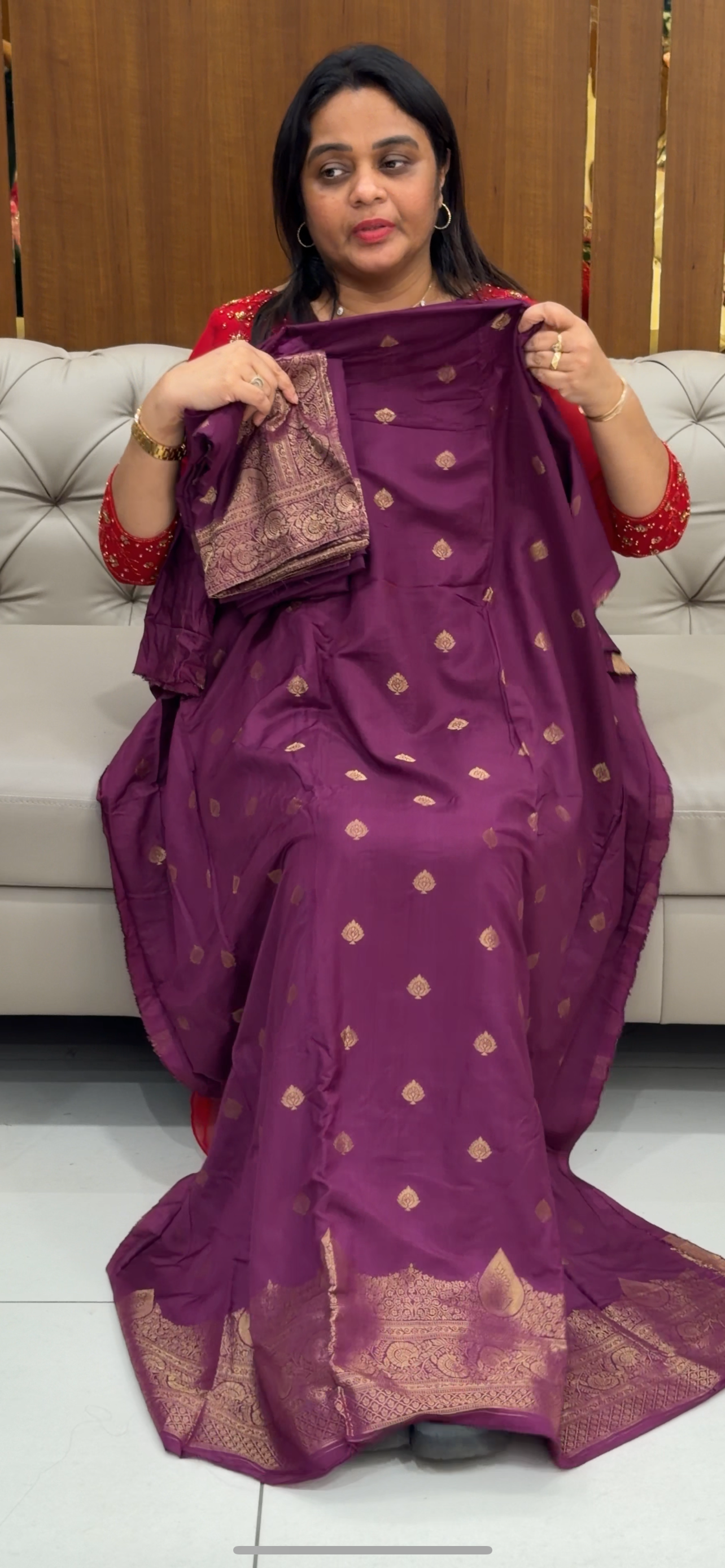 BANARASI UNSTITCHED SALWAR SUITS - IHA 28765