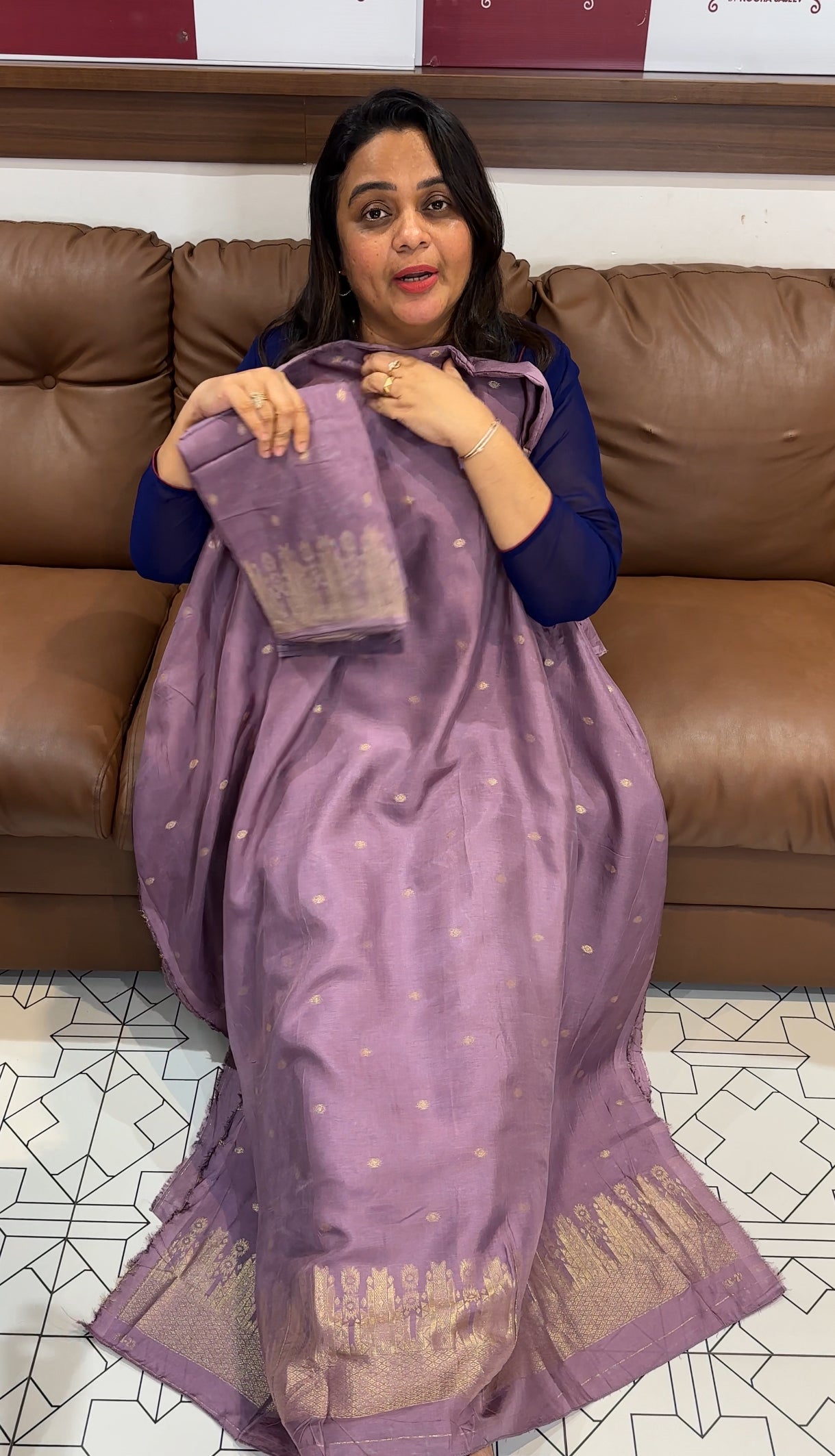 DOLA BANARASI UNSTITCHED SALWAR SUITS - IHA 29423