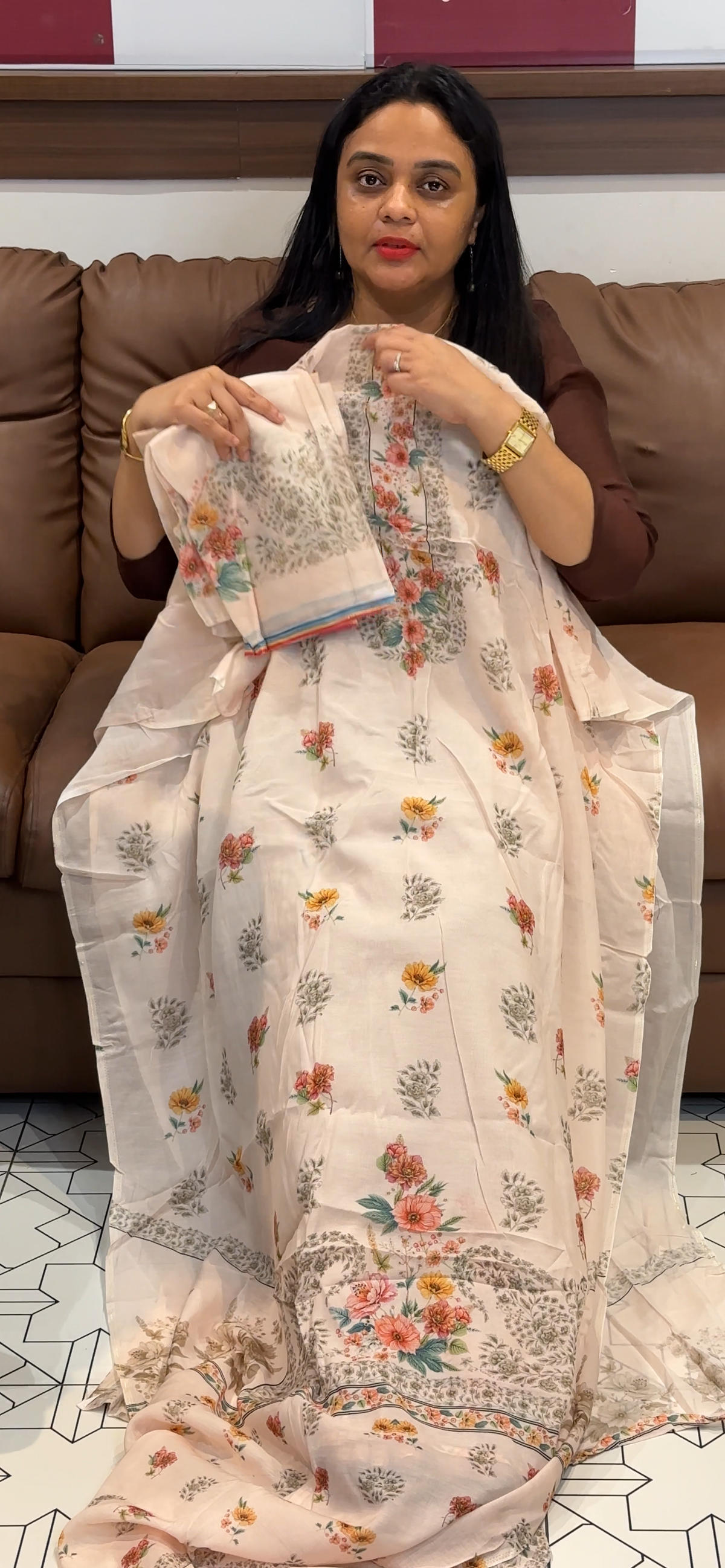 MUSLIN SILK UNSTITCHED SALWAR SUITS - IHA 35561