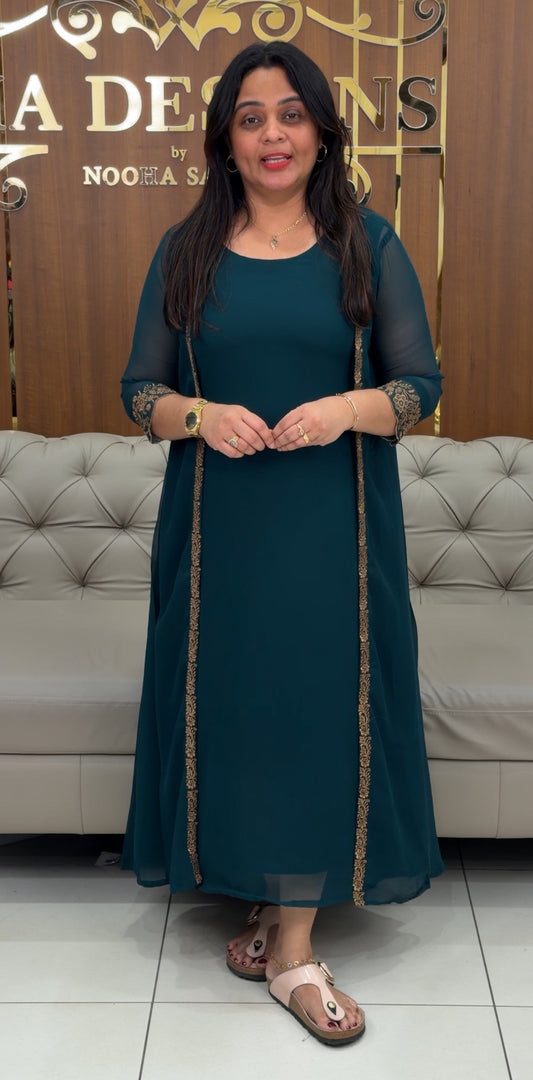 GEORGETTE ALINE TOP AND JACKET - IHA 29237