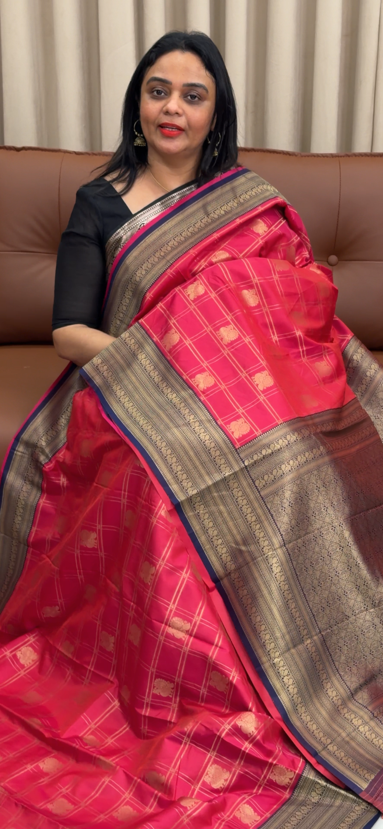SEMI SILK SAREES - IHA 33573