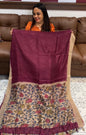 PRINTED SEMI LINEN SILK SAREE - IHA 19257