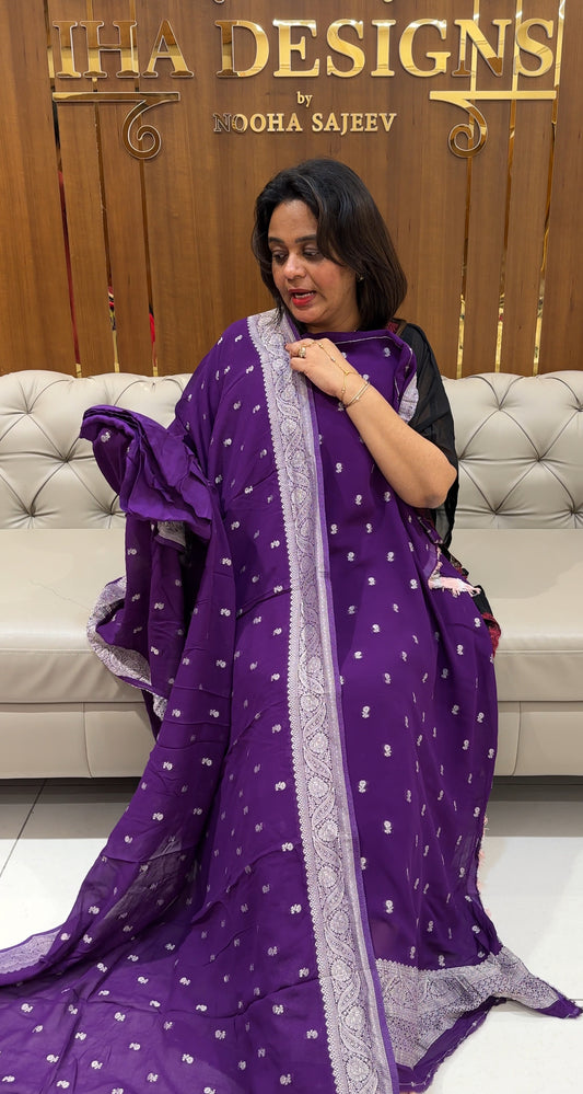 BANARASI UNSTITCHED SALWARE SUITS - IHGA 24921
