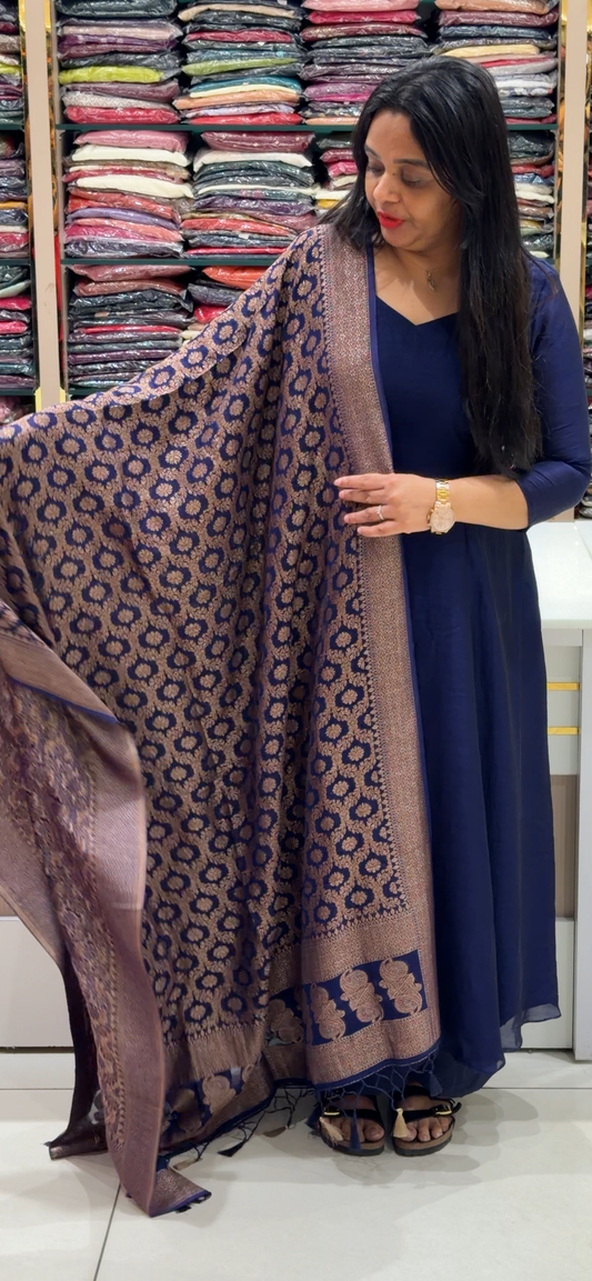 IHA'S IN-HOUSE SEMI RAW SILK TOP AND DUPATTA - IHA 35396