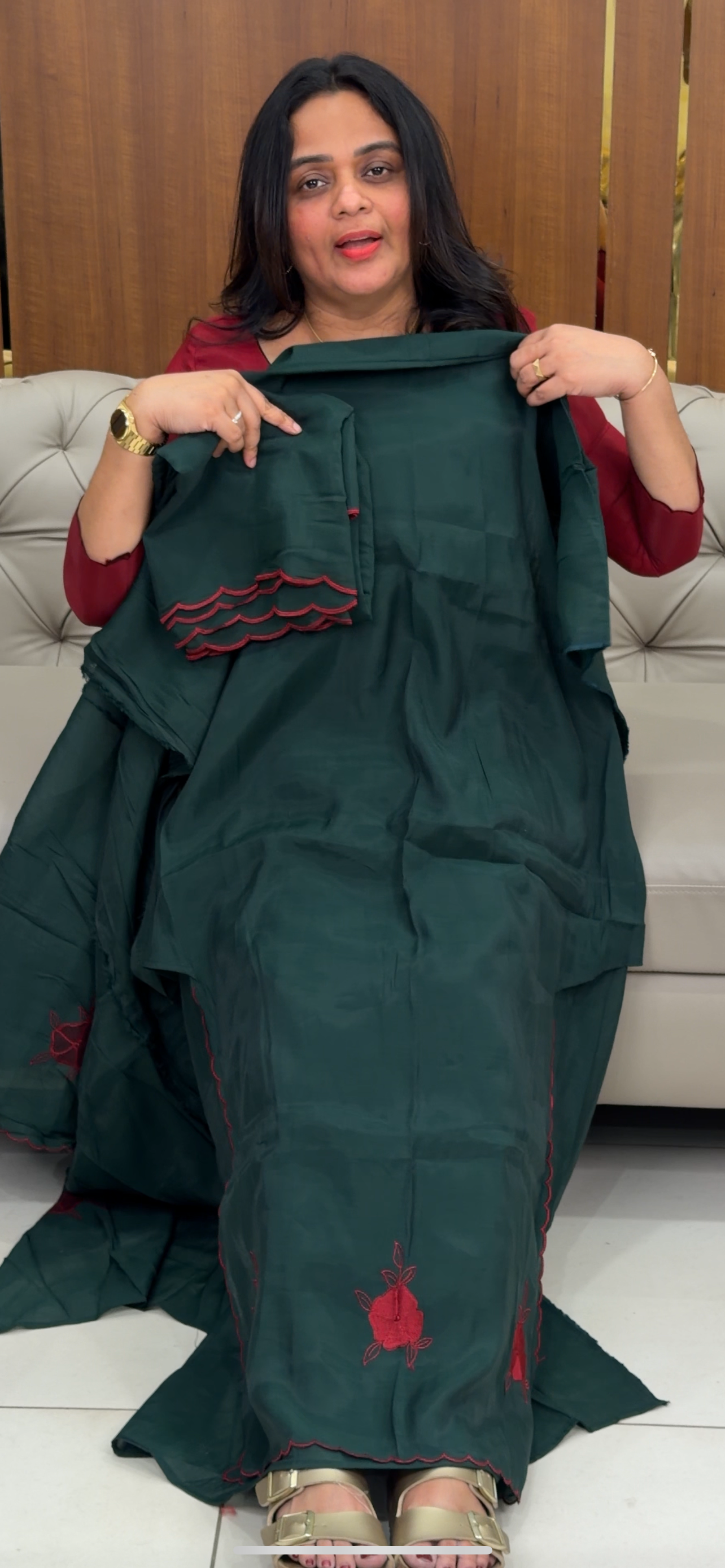 FORWARD MALAI CHANDERI UNSTITCHED SALWAR SUITS - IHA 29851