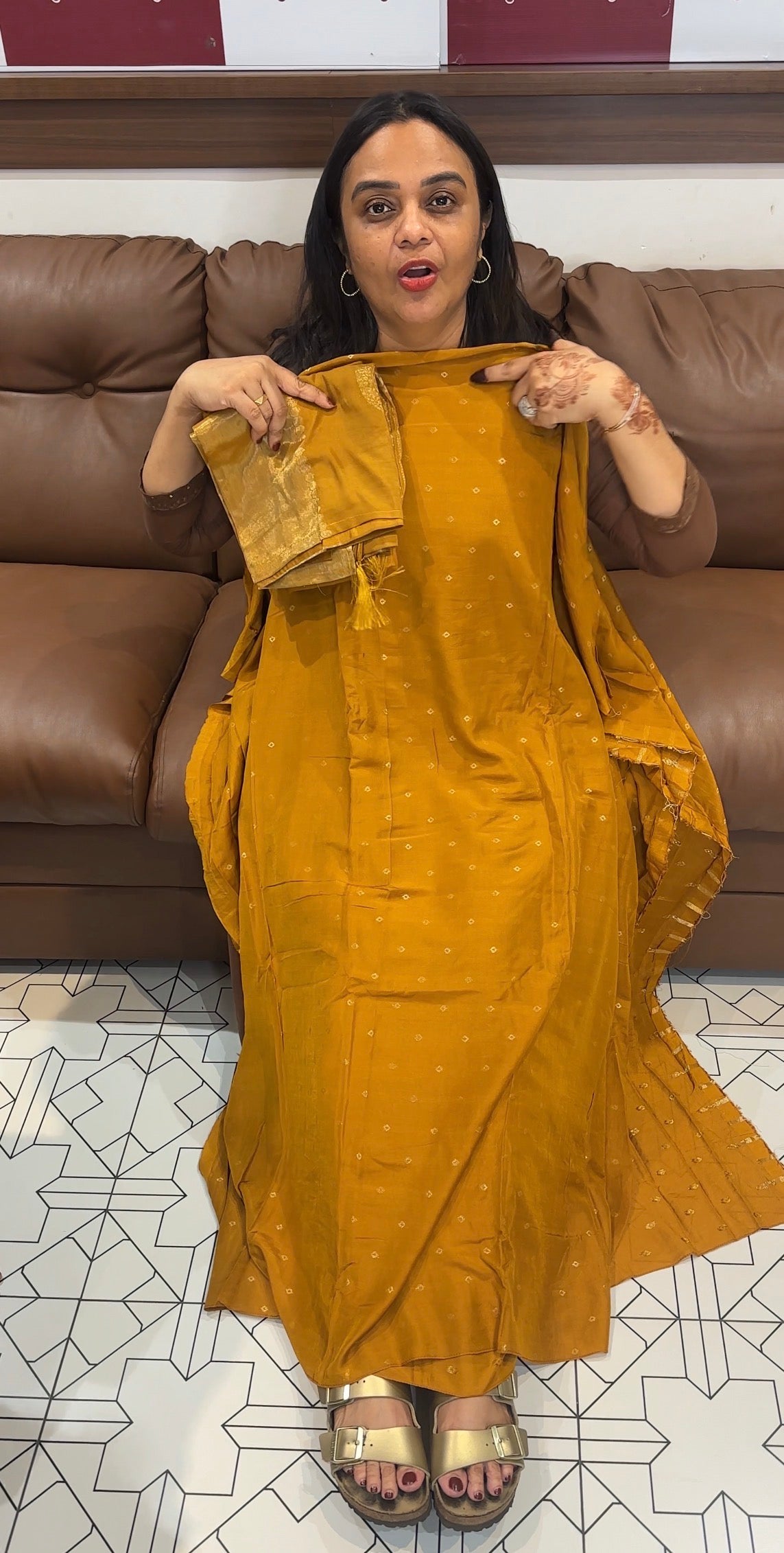 FORWARD MUL CHANDERI UNSTITCHED SALWAR SUITS - IHA 32222