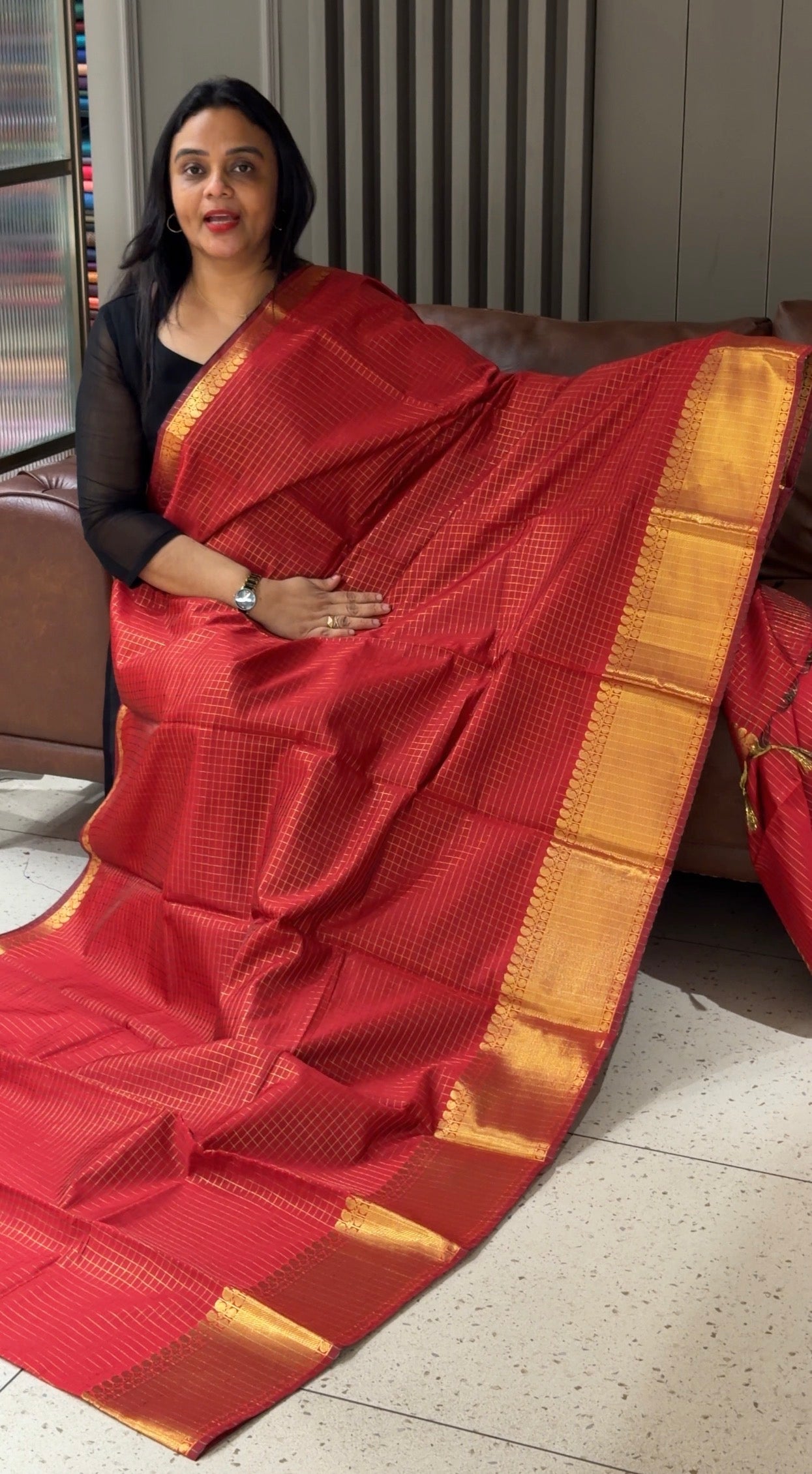 SEMI SILK SAREES - IHA 32872