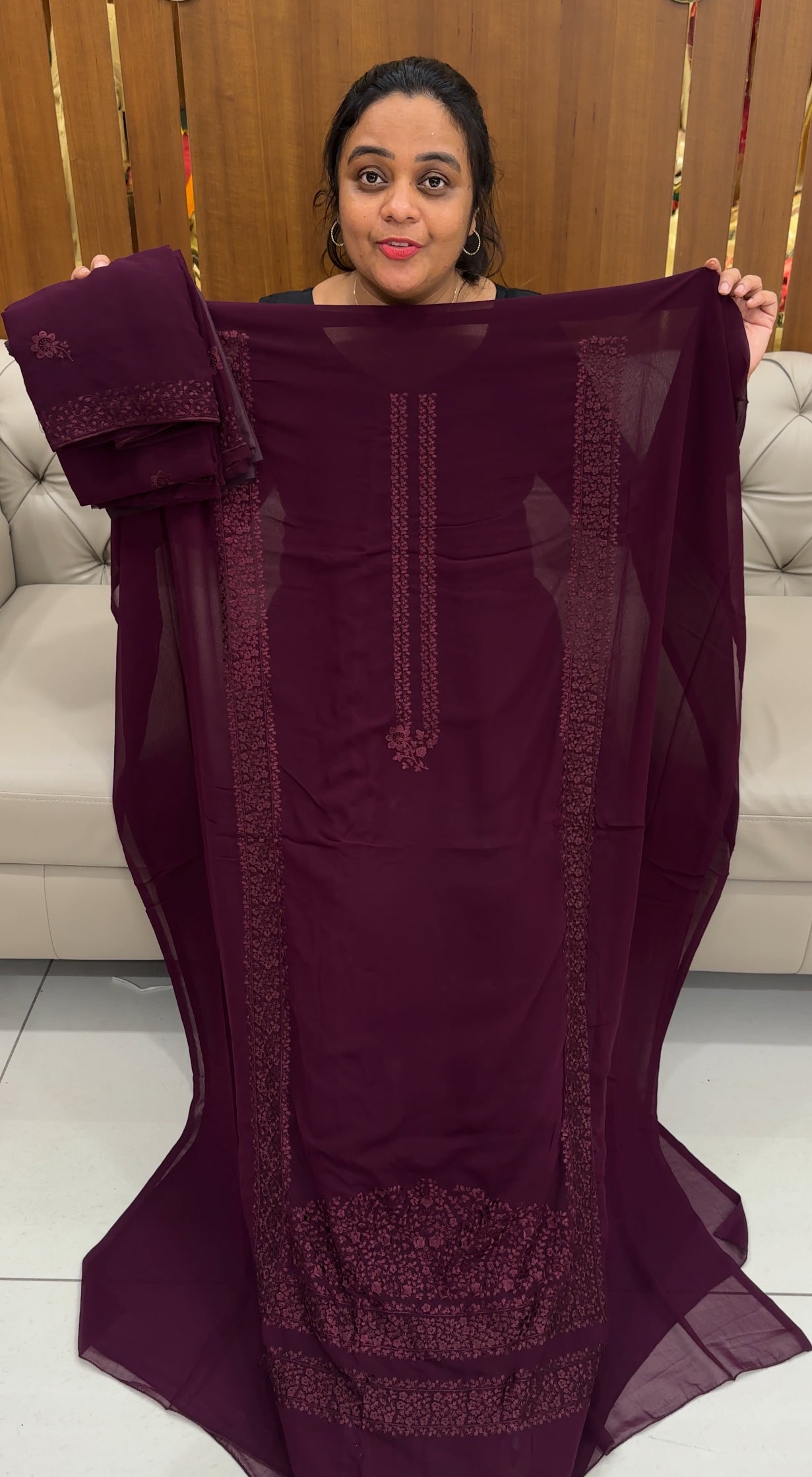 SEMI PARTY WEAR UNSTITCHED SALWAR SUITS - IHA 26742