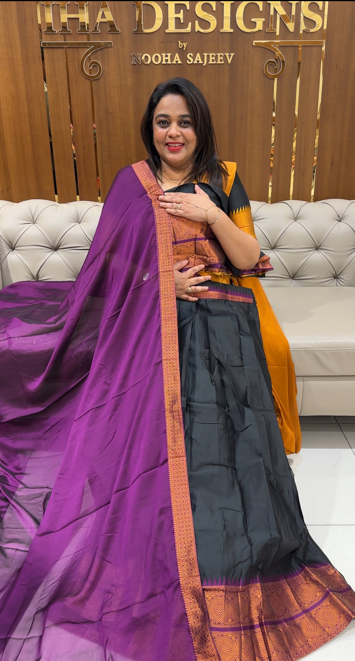 FORWARD SEMI STITCHED DAVANI SETS - IHA 24999