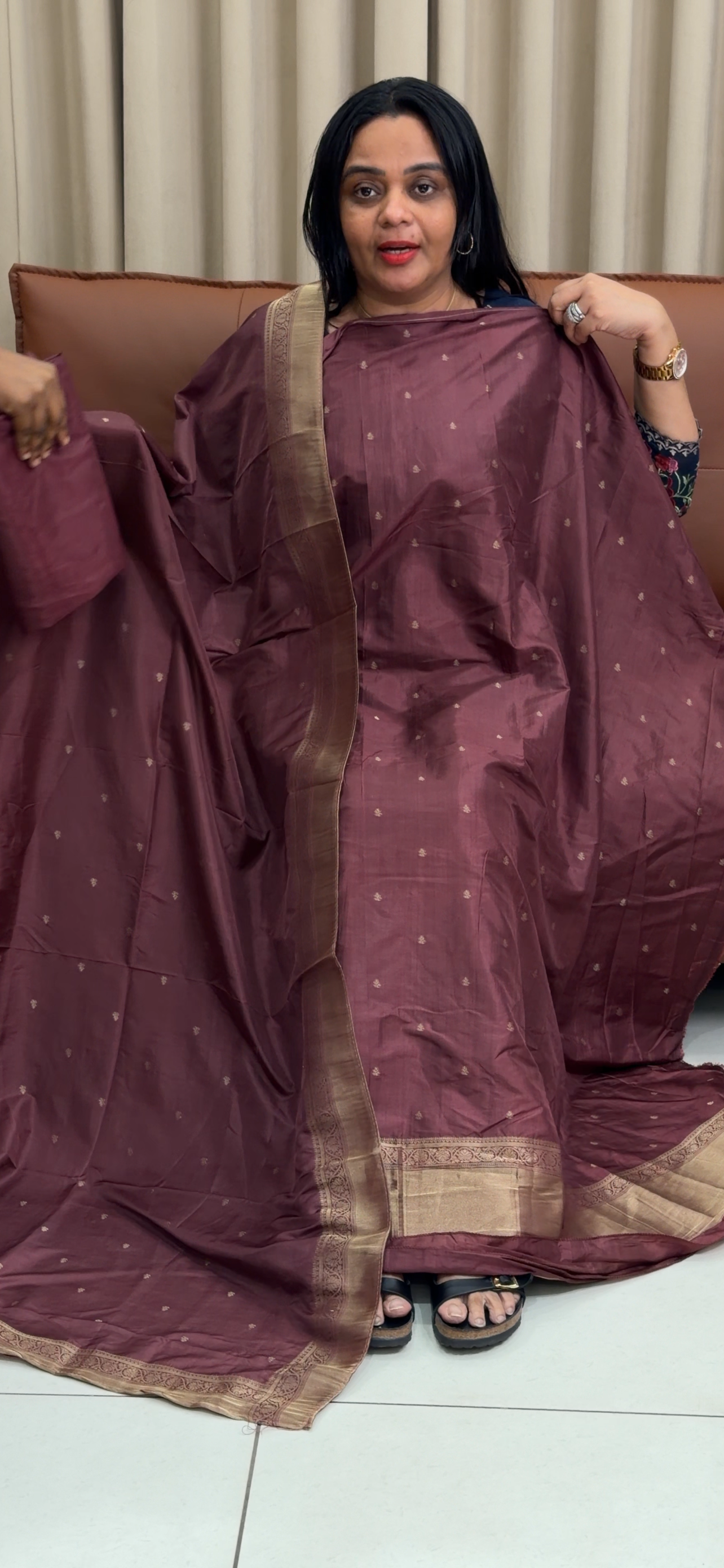 SEMI SILK UNSTITCHED SALWAR SUITS - IHA 35239