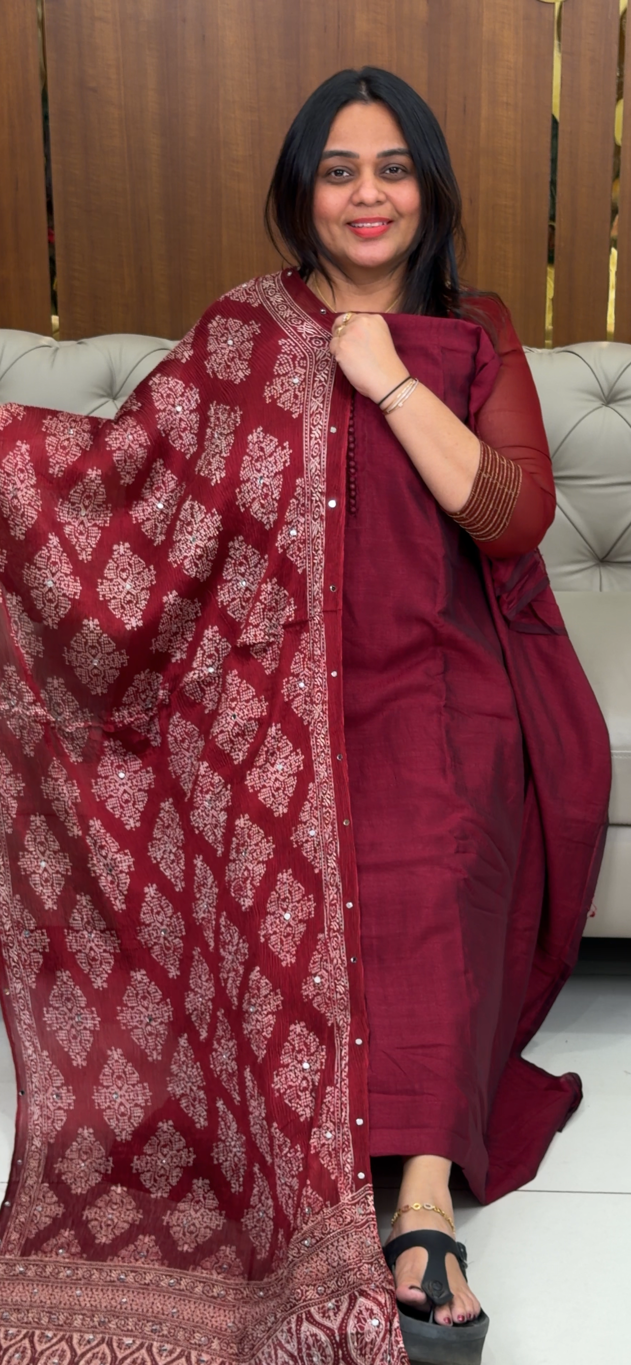 FORWARD SEMI RAW SILK UNSTITCHED SALWR SUITS - IHA 28906