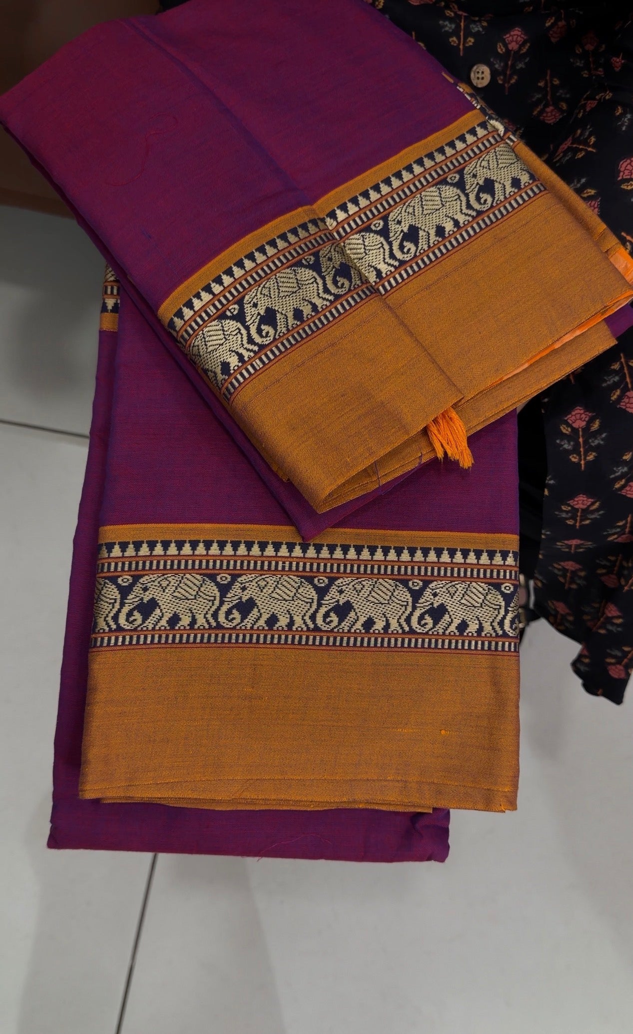 HANDLOOM COTTON UNSTITCHED SALWAR SUITS - IHA 34541