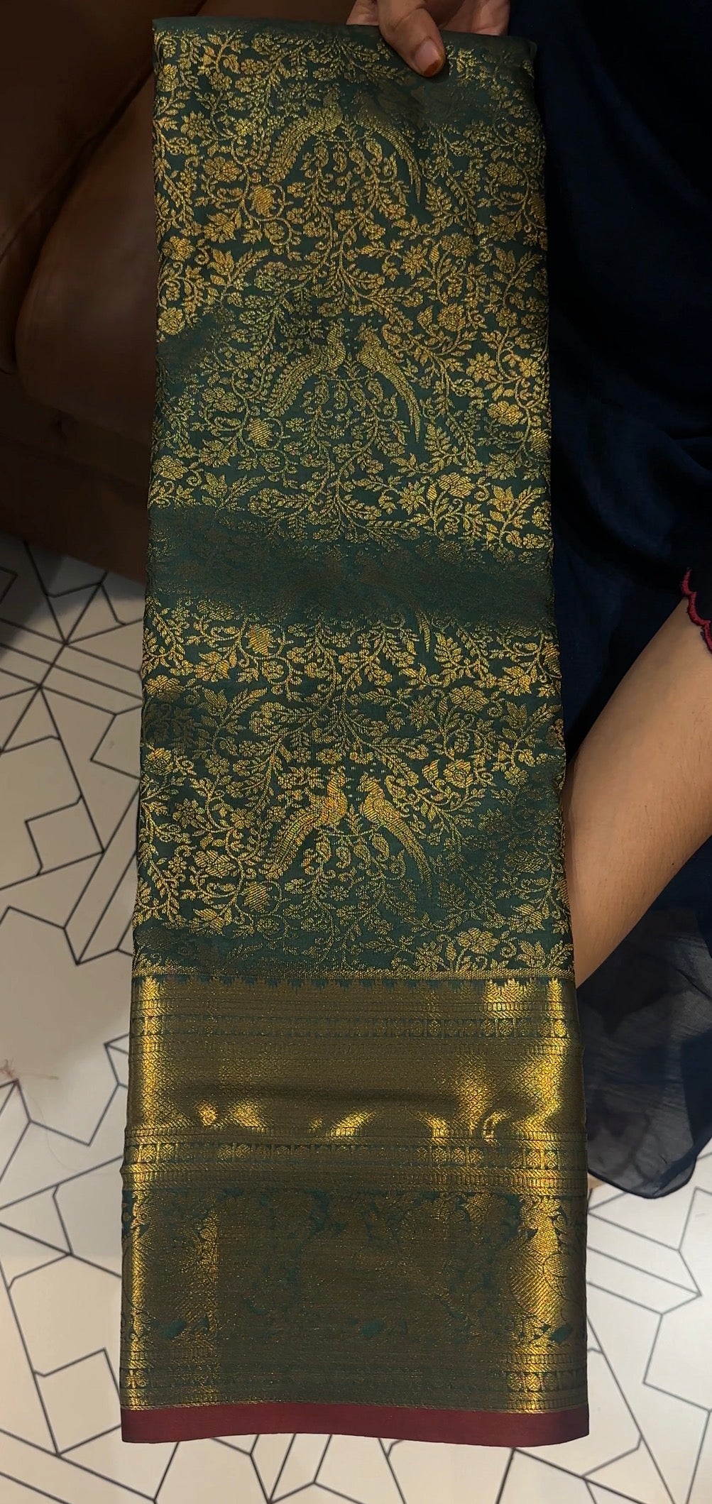 DESIGNER BROCADE SILK SAREES - IHA 32875