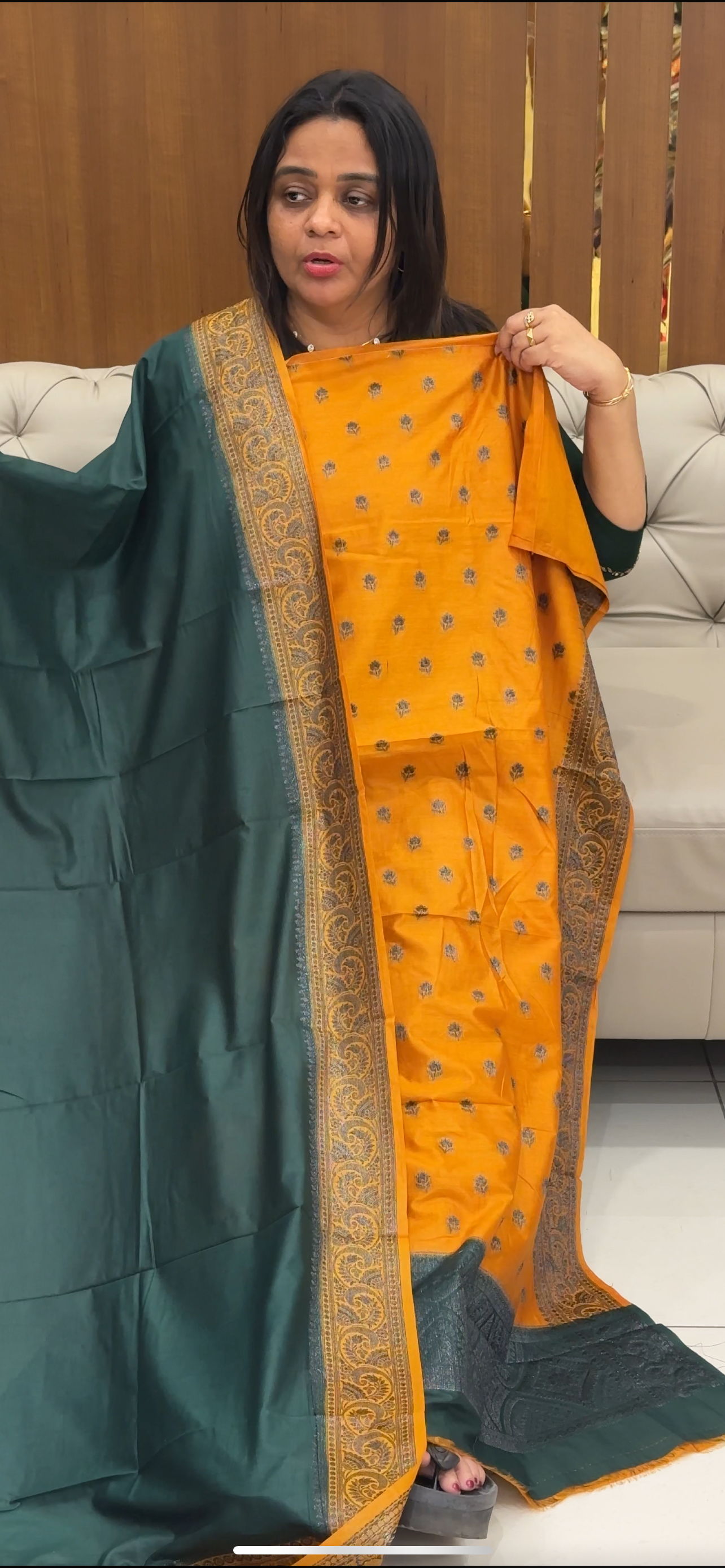 BANARASI TUSSUR UNSTITCHED SALWAR SUITS - IHA 28544